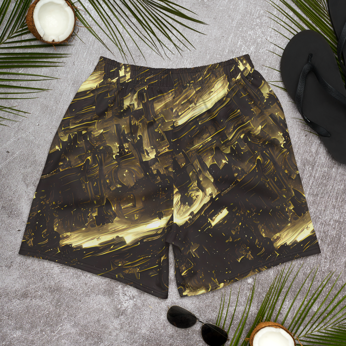 Men's Athletic Shorts - Oceanic Echo