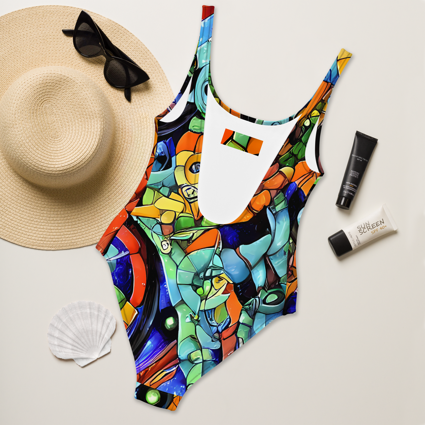 One-Piece Swimsuit - Cascade Muralista