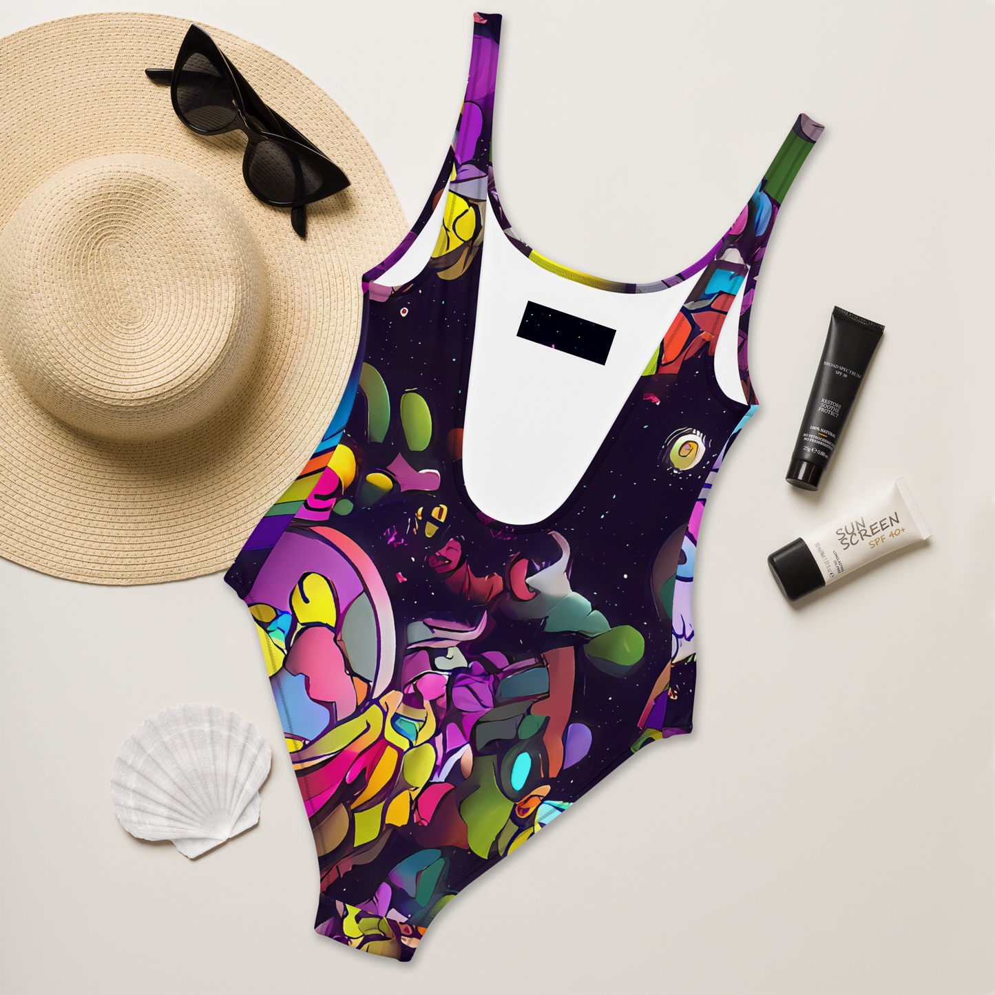 One-Piece Swimsuit - Galactic Playground