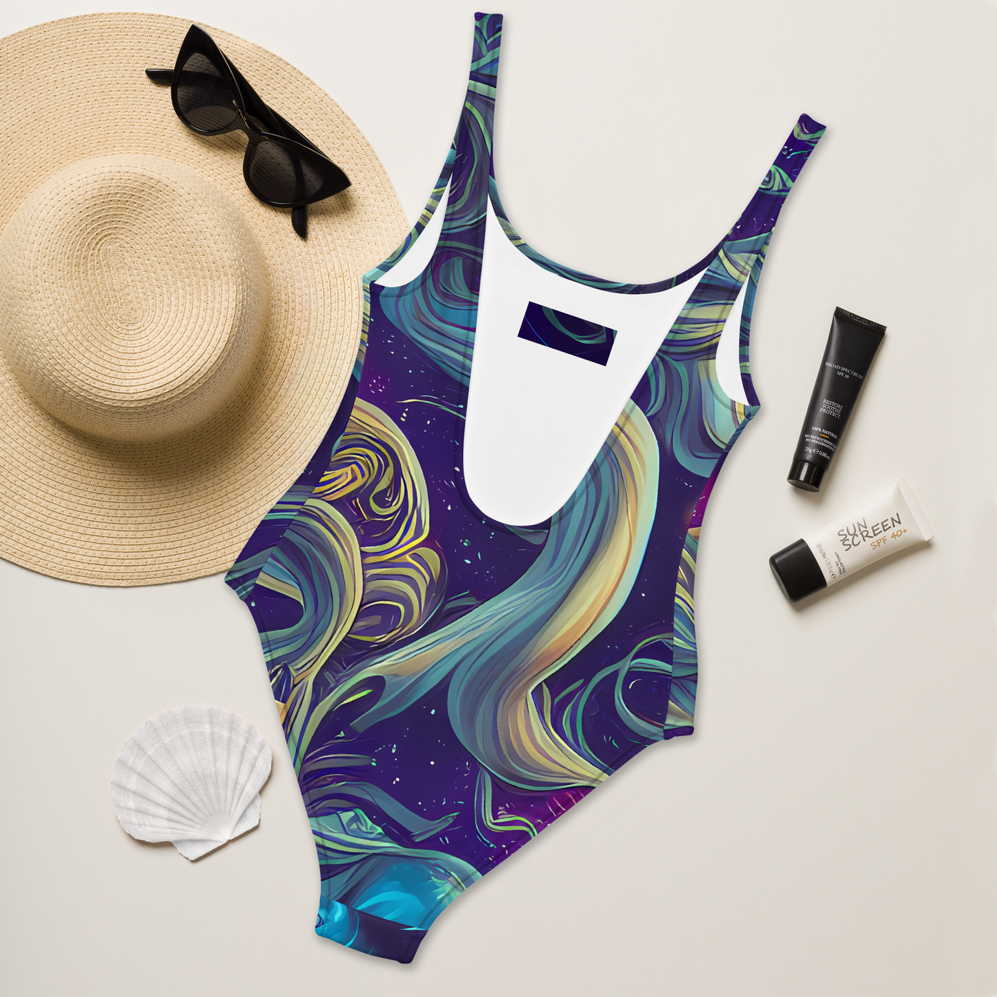 One-Piece Swimsuit - Stellar Waves