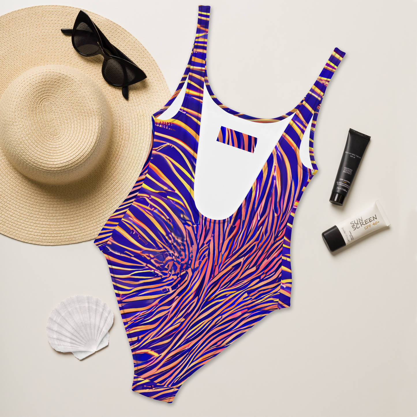One-Piece Swimsuit - Vortex Strands