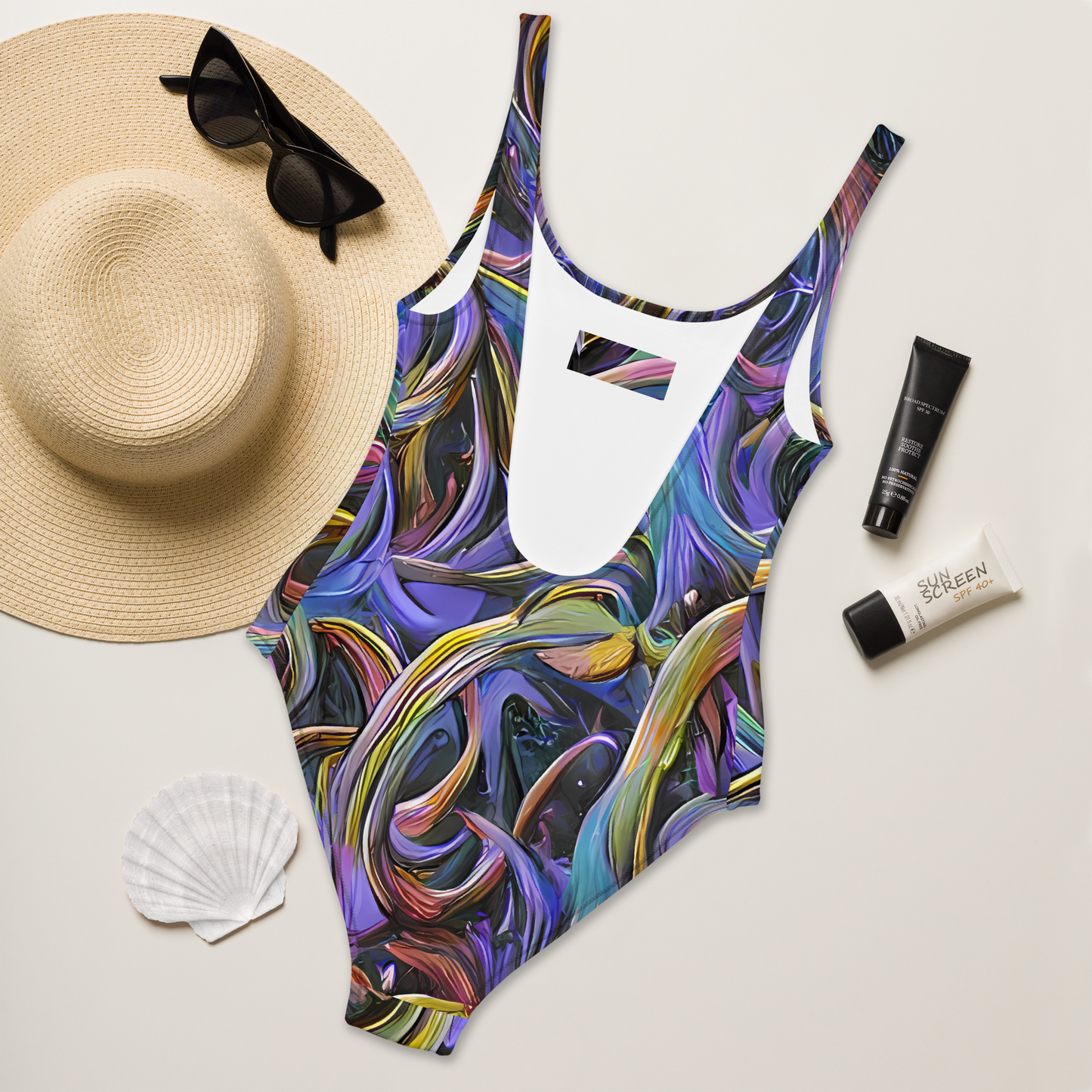 One-Piece Swimsuit - Tanning Twirl