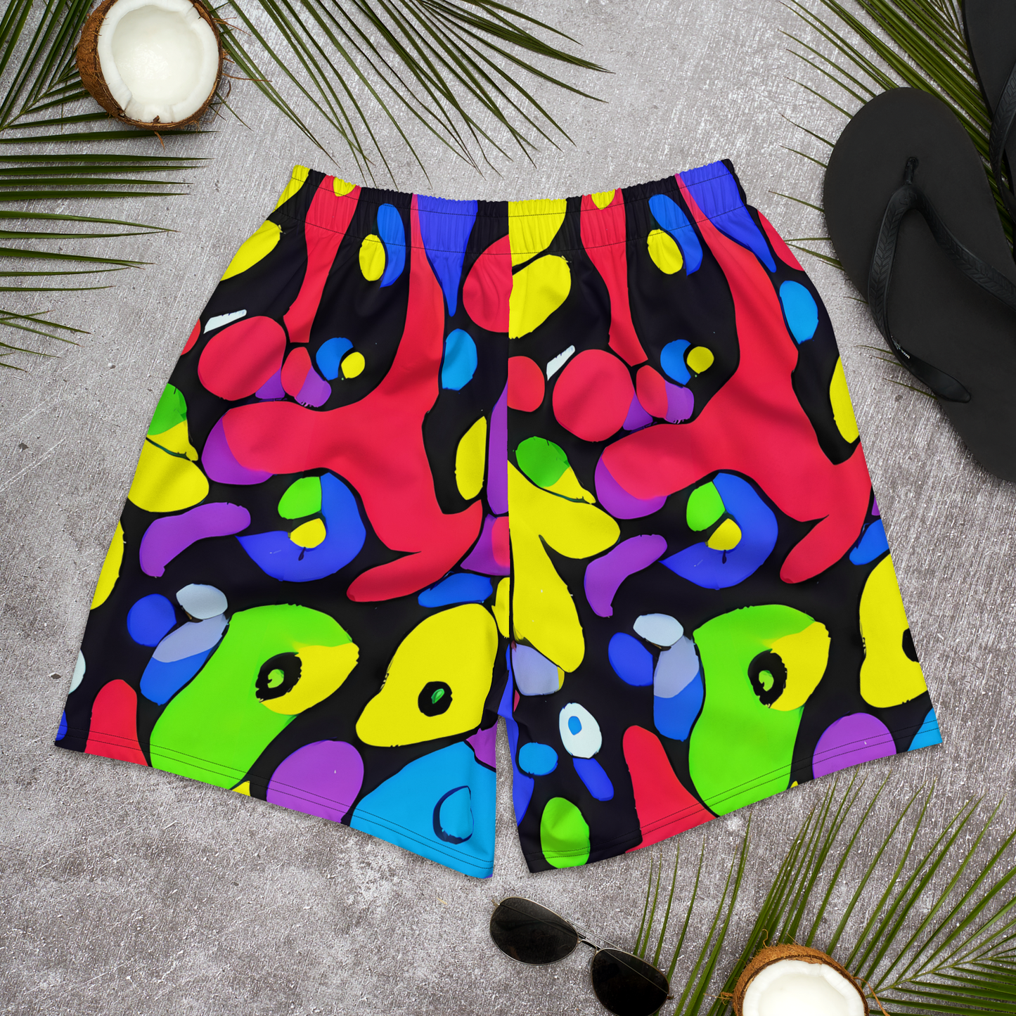 Men's Athletic Shorts - Miró's Mosaic