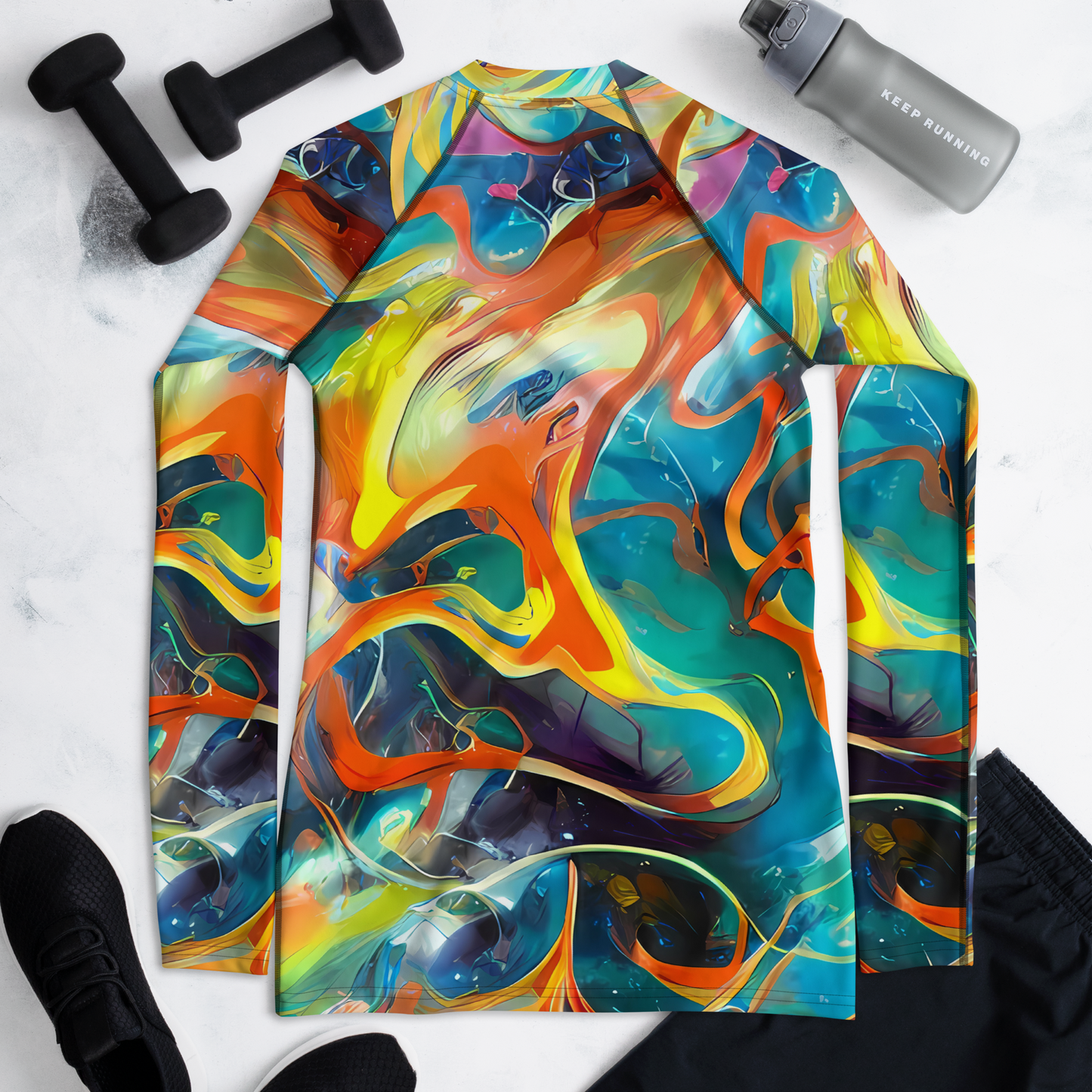 Women's Rash Guard - Cecily’S Swirl