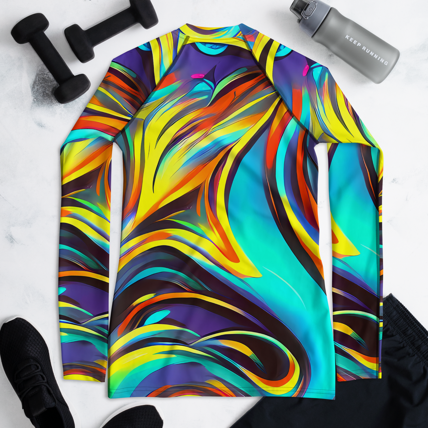 Women's Rash Guard - Cyber Surge