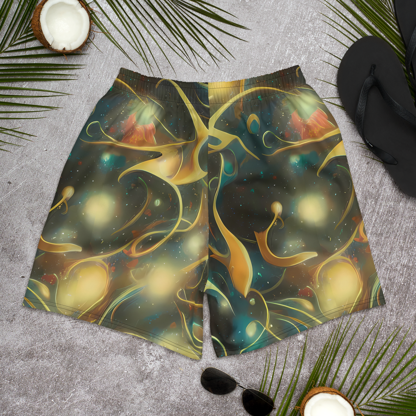 Men's Athletic Shorts - Whispering Galaxies