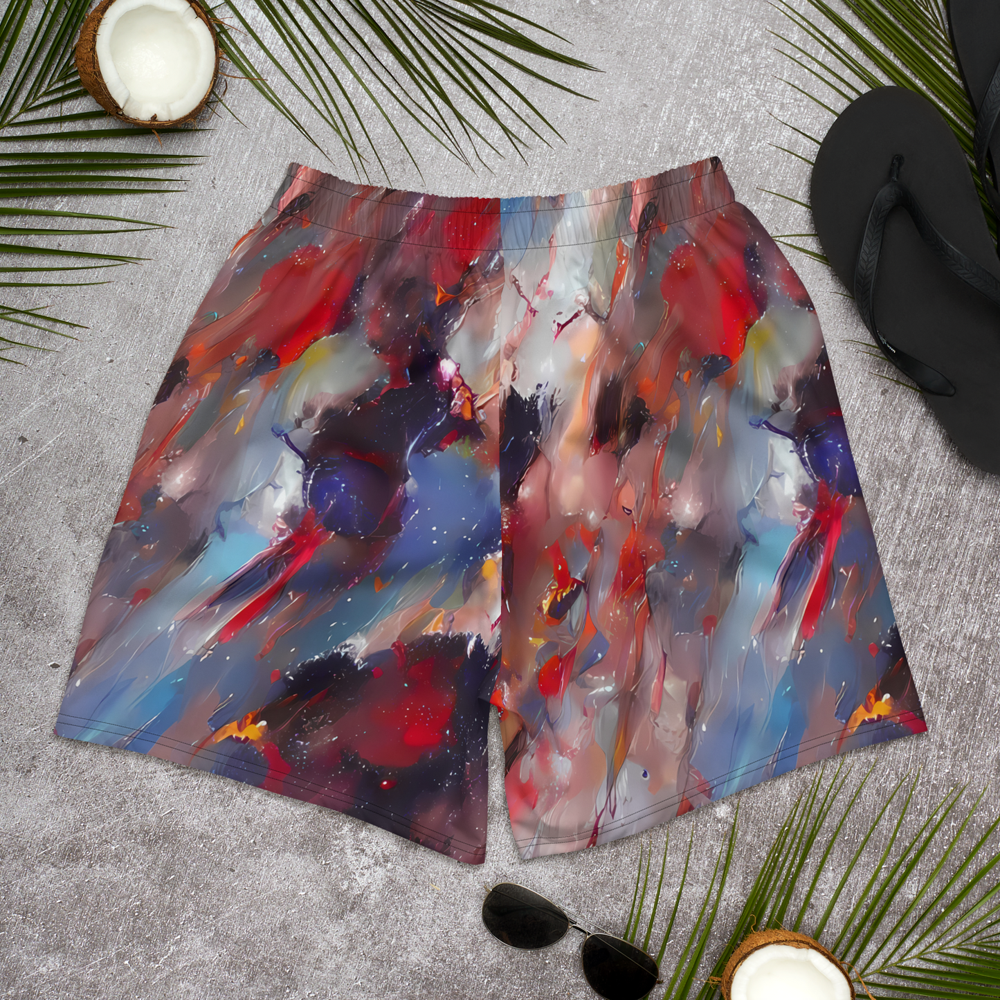 Men's Athletic Shorts - Passionate Brush