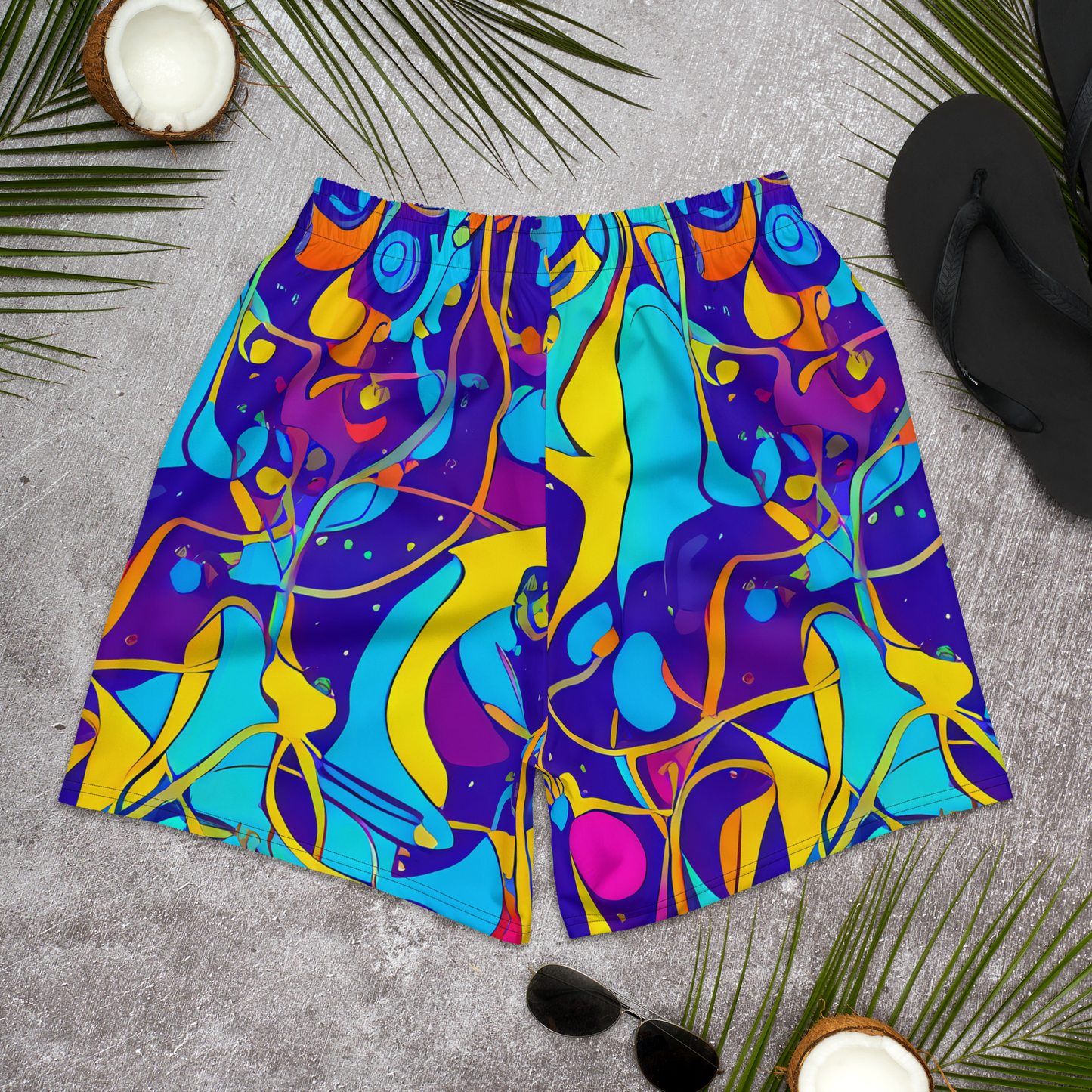 Men's Athletic Shorts - Spectral Tangle