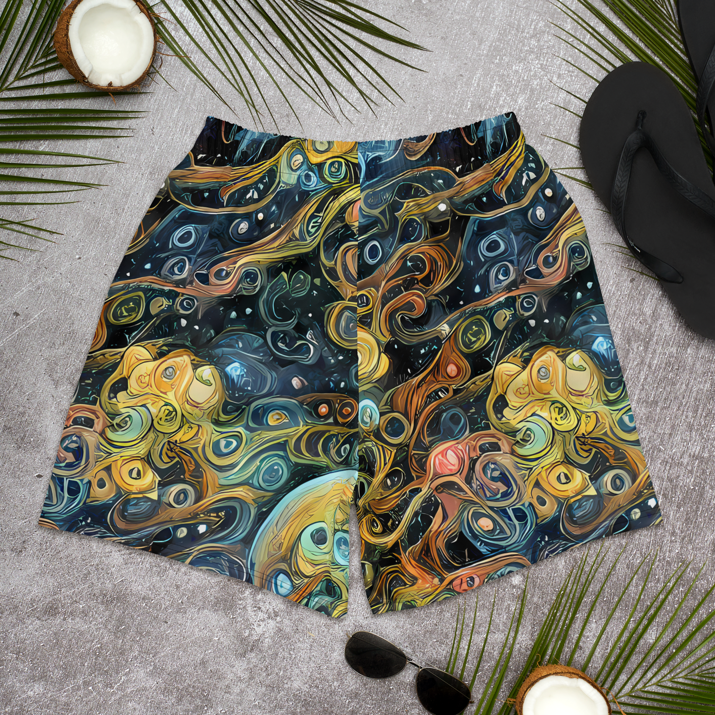 Men's Athletic Shorts - Wild Cosmos