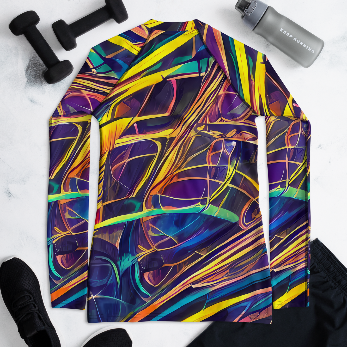 Women's Rash Guard - Vector Rhapsody