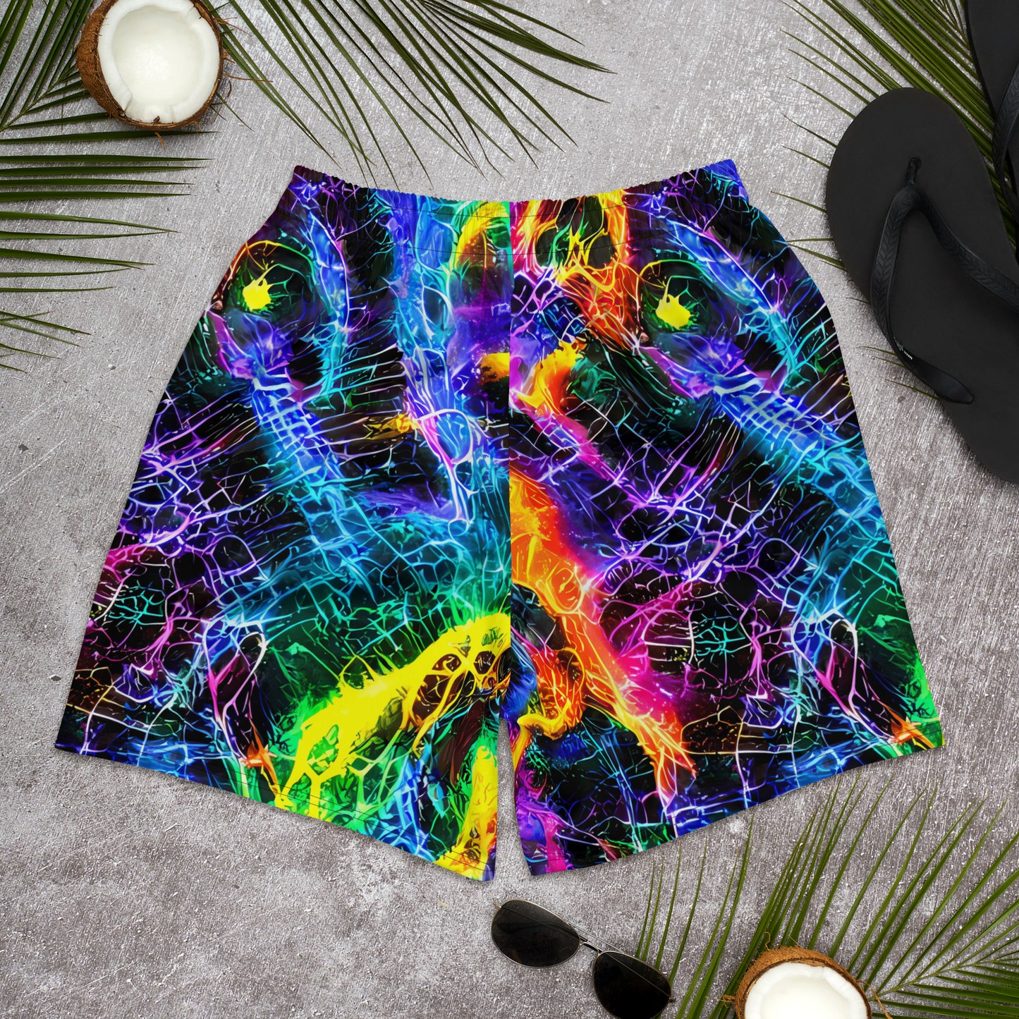 Men's Athletic Shorts - Vivid Veil