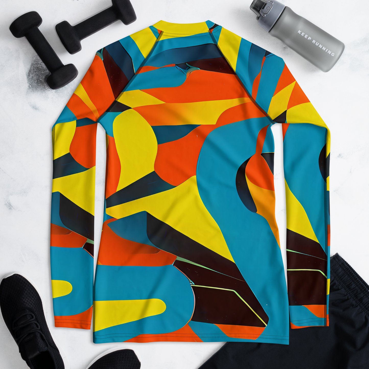 Women's Rash Guard - Fragmented Rhapsody