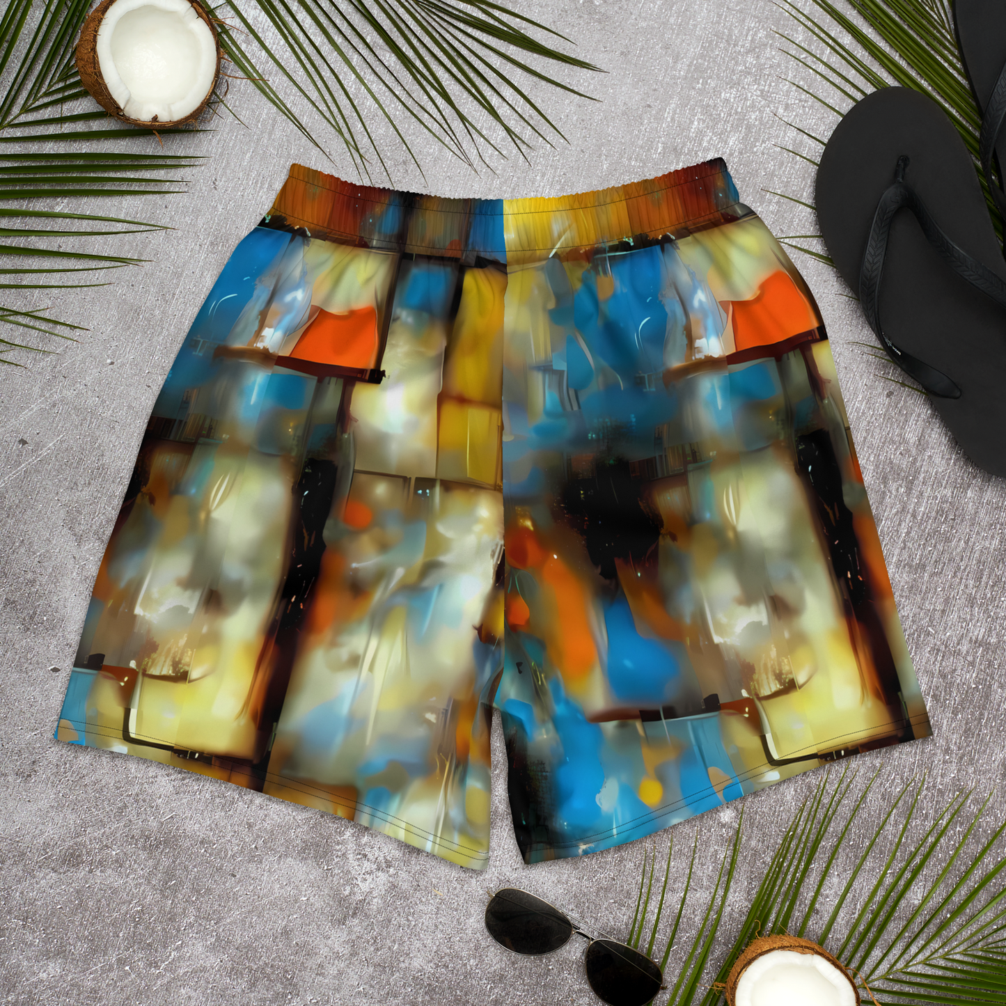 Men's Athletic Shorts - Kohn Cubism