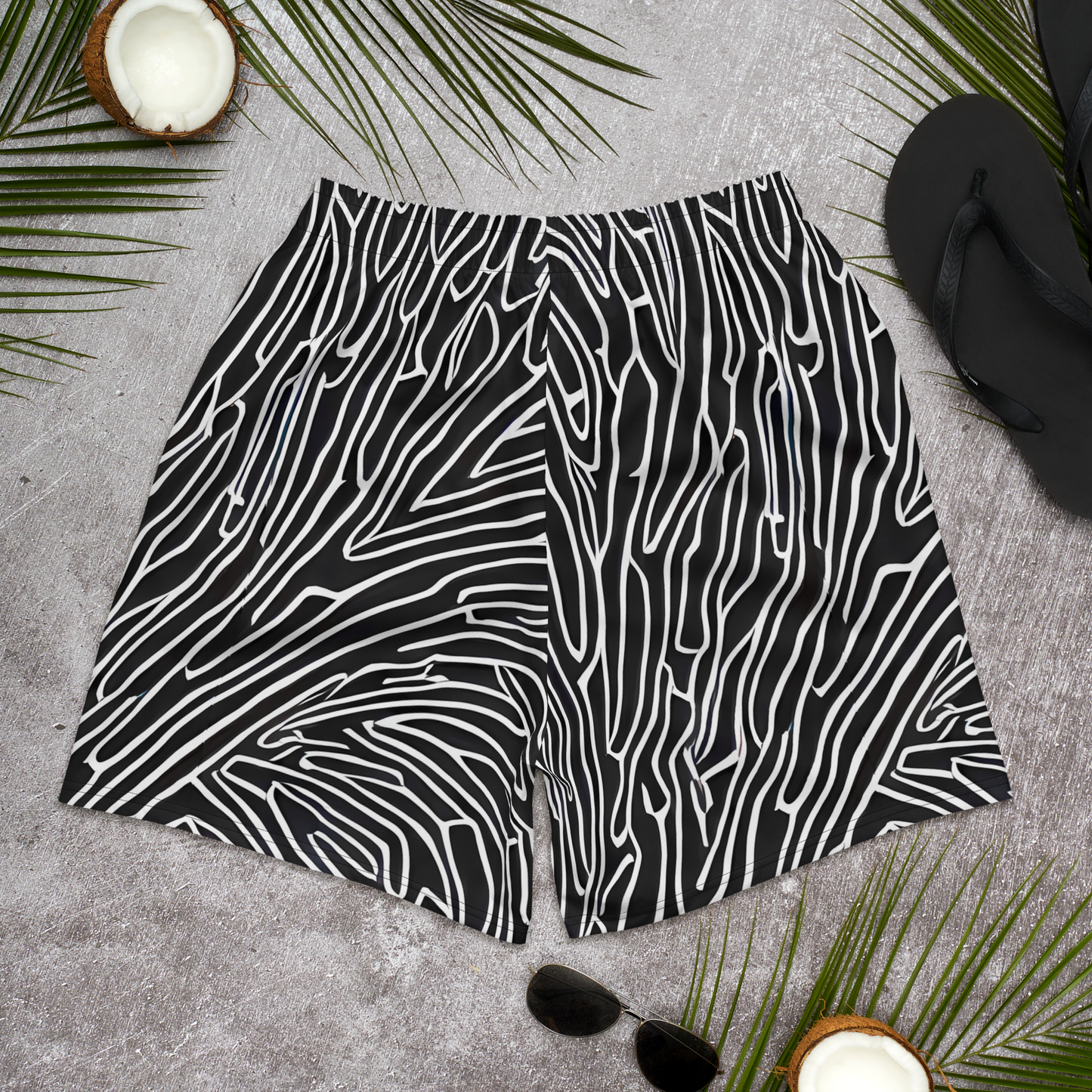 Men's Athletic Shorts - Acconci Waves