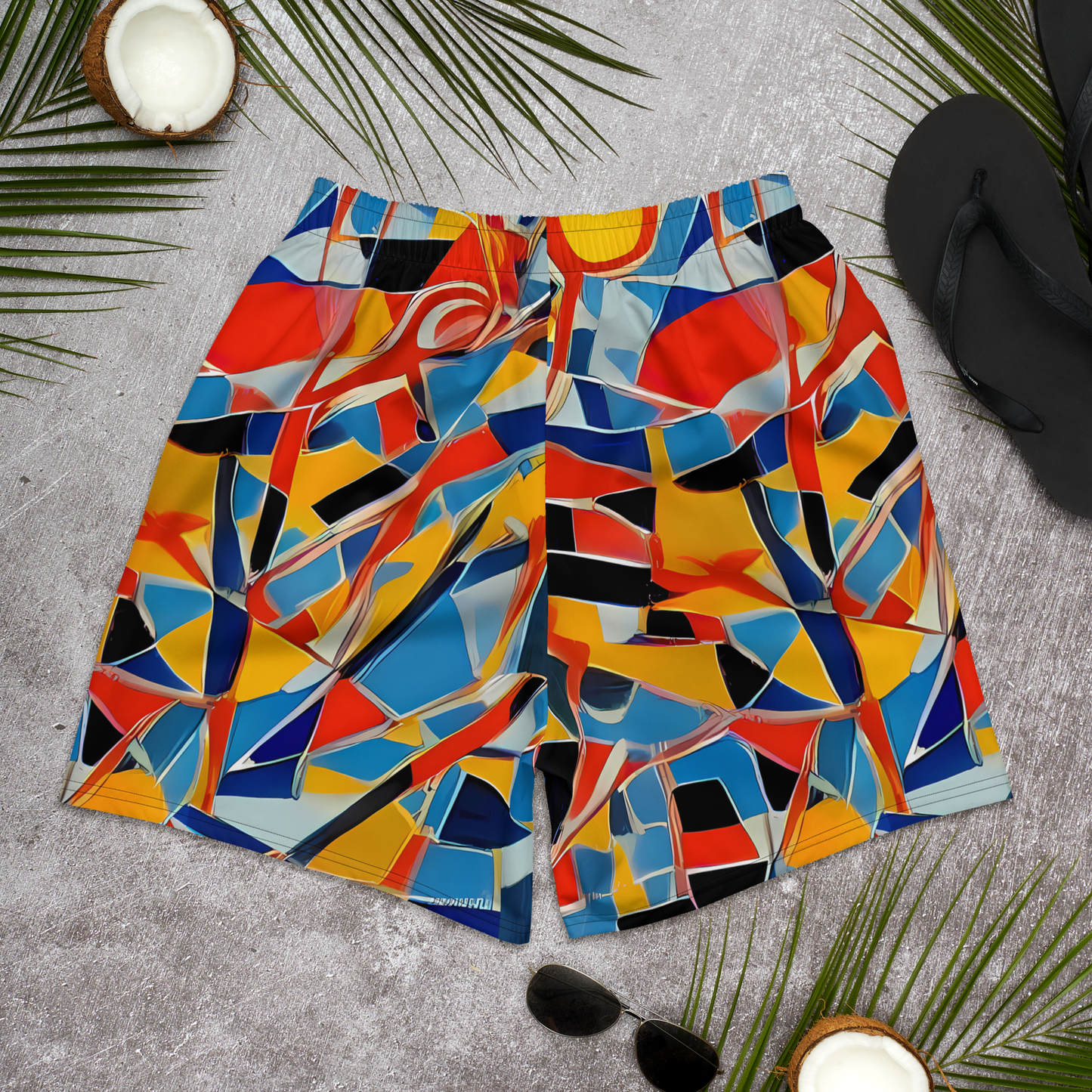Men's Athletic Shorts - Abstract Mingle