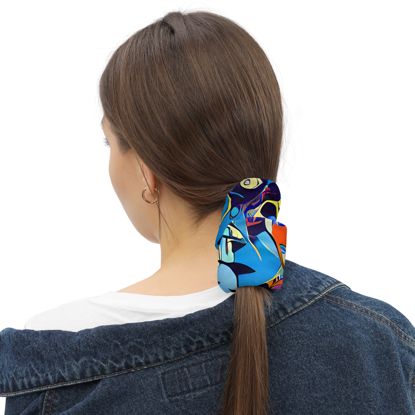 Neck Gaiter - Brown Brushwork