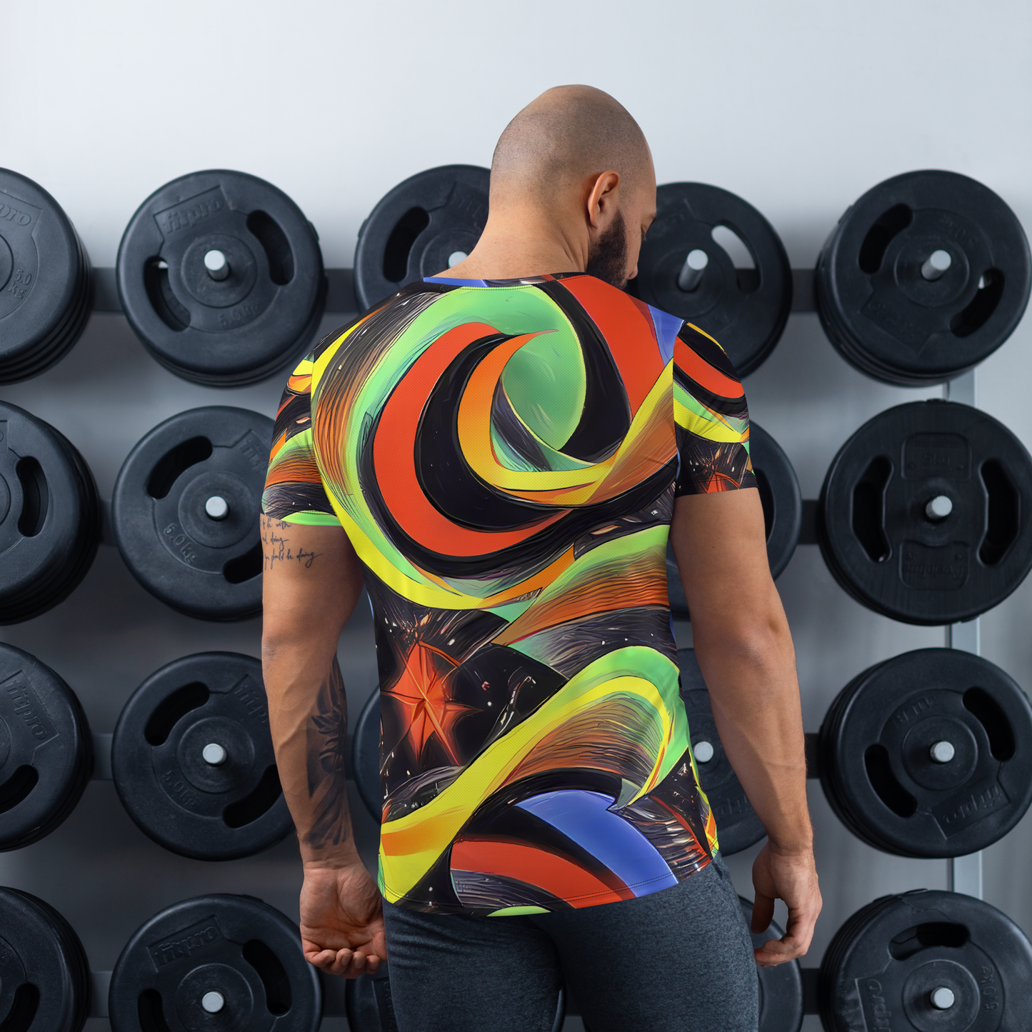 Men's Athletic T-Shirt - Tenggren Whirl