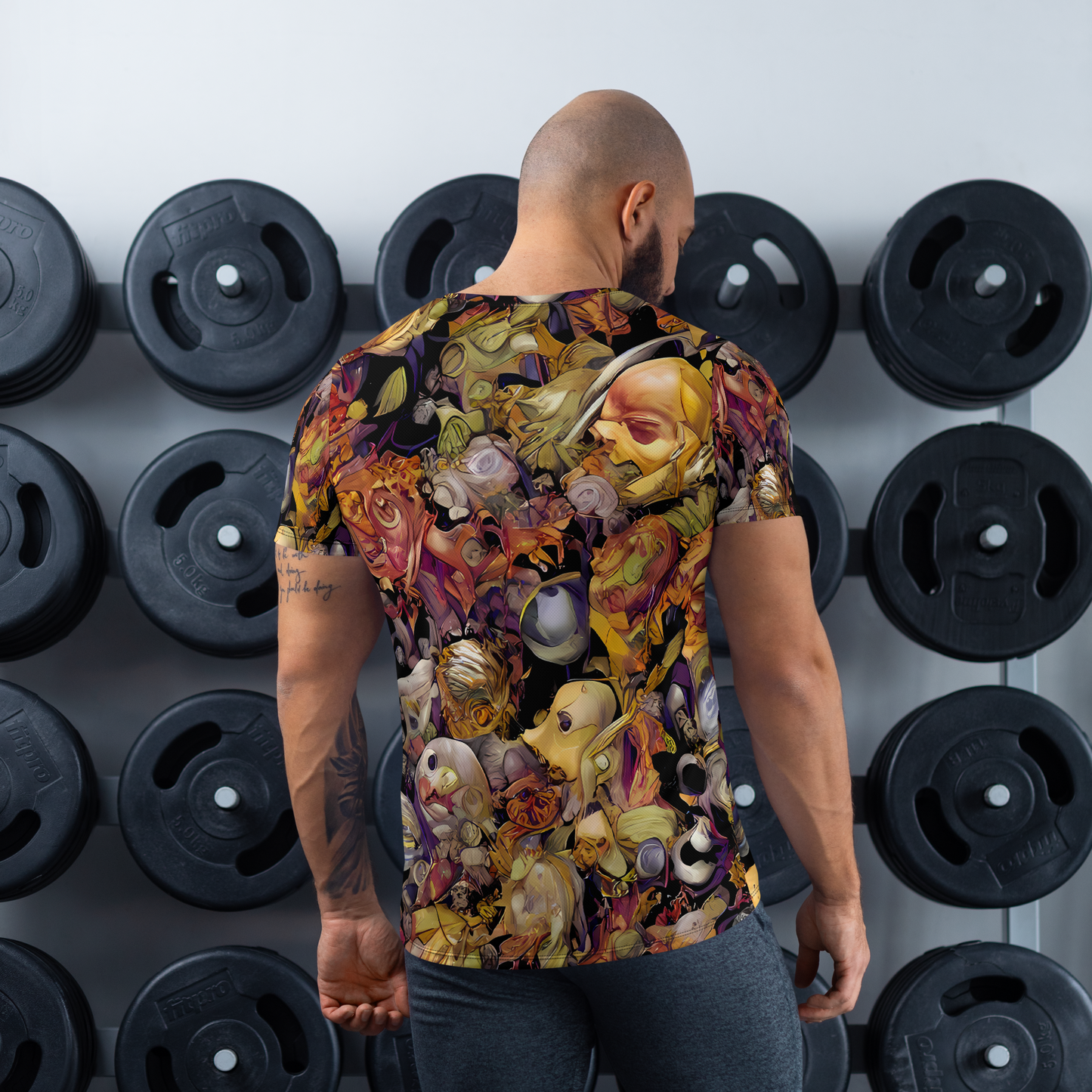 Men's Athletic T-Shirt - Arcimboldo Abundance