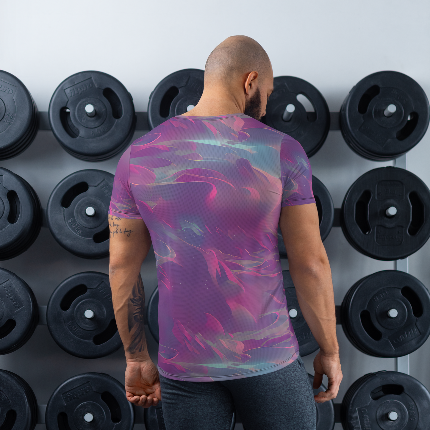 Men's Athletic T-Shirt - Dreamscape Swirl