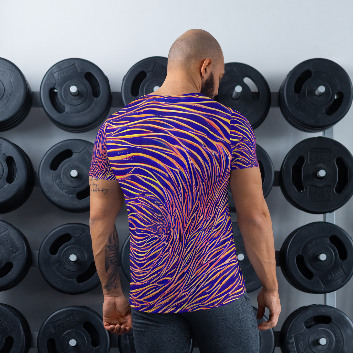 Men's Athletic T-Shirt - Vortex Strands