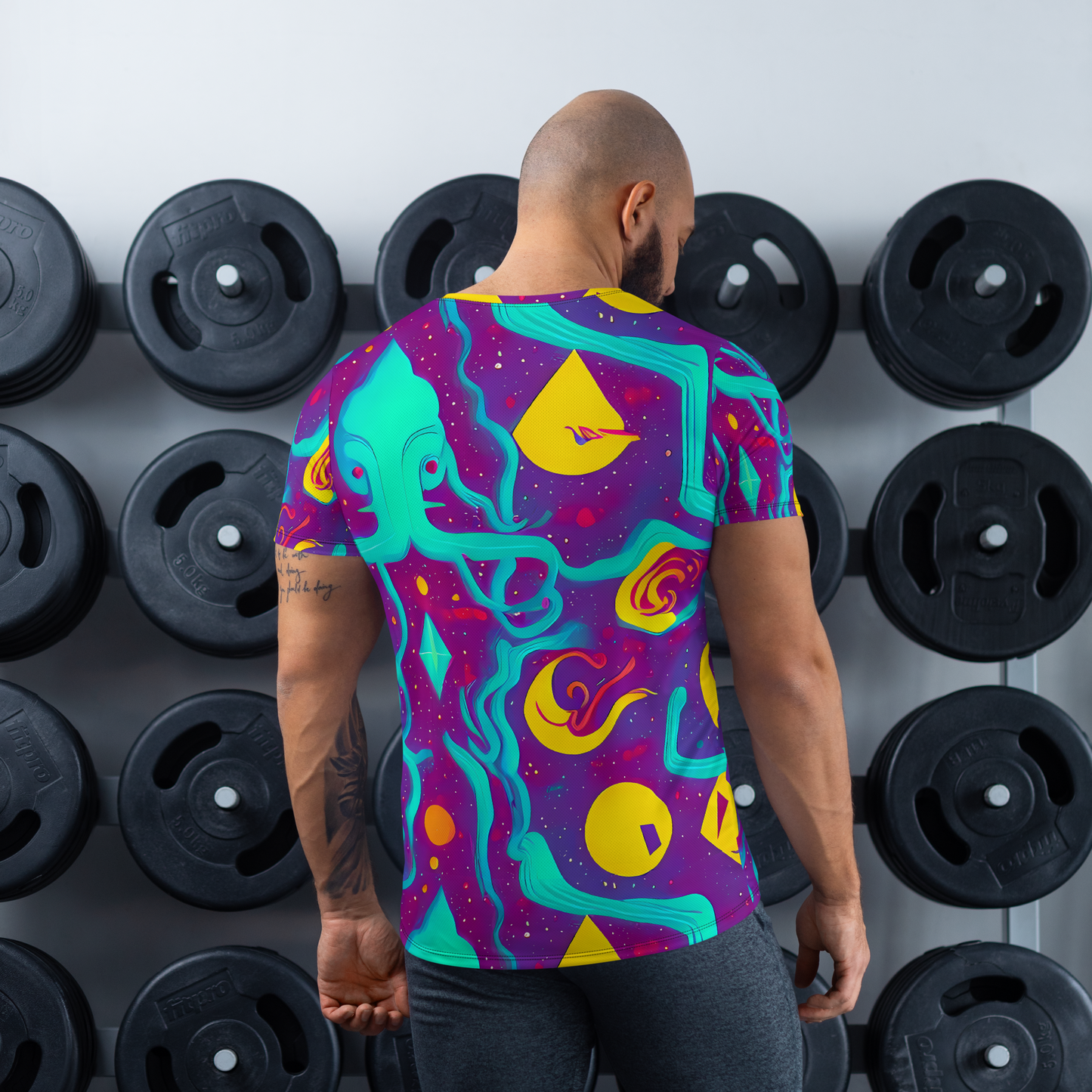 Men's Athletic T-Shirt - Cosmic Current