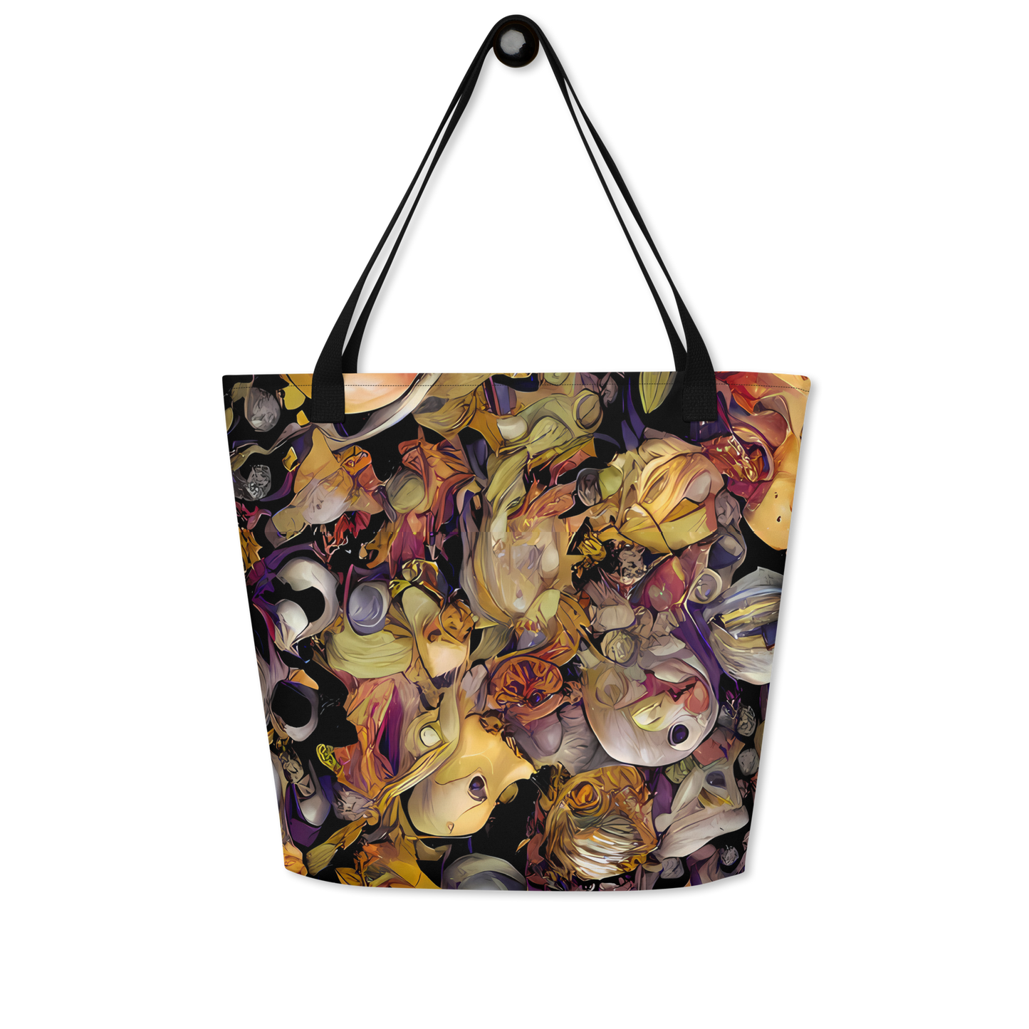 Large Tote Bag w/ Pocket - Arcimboldo Abundance