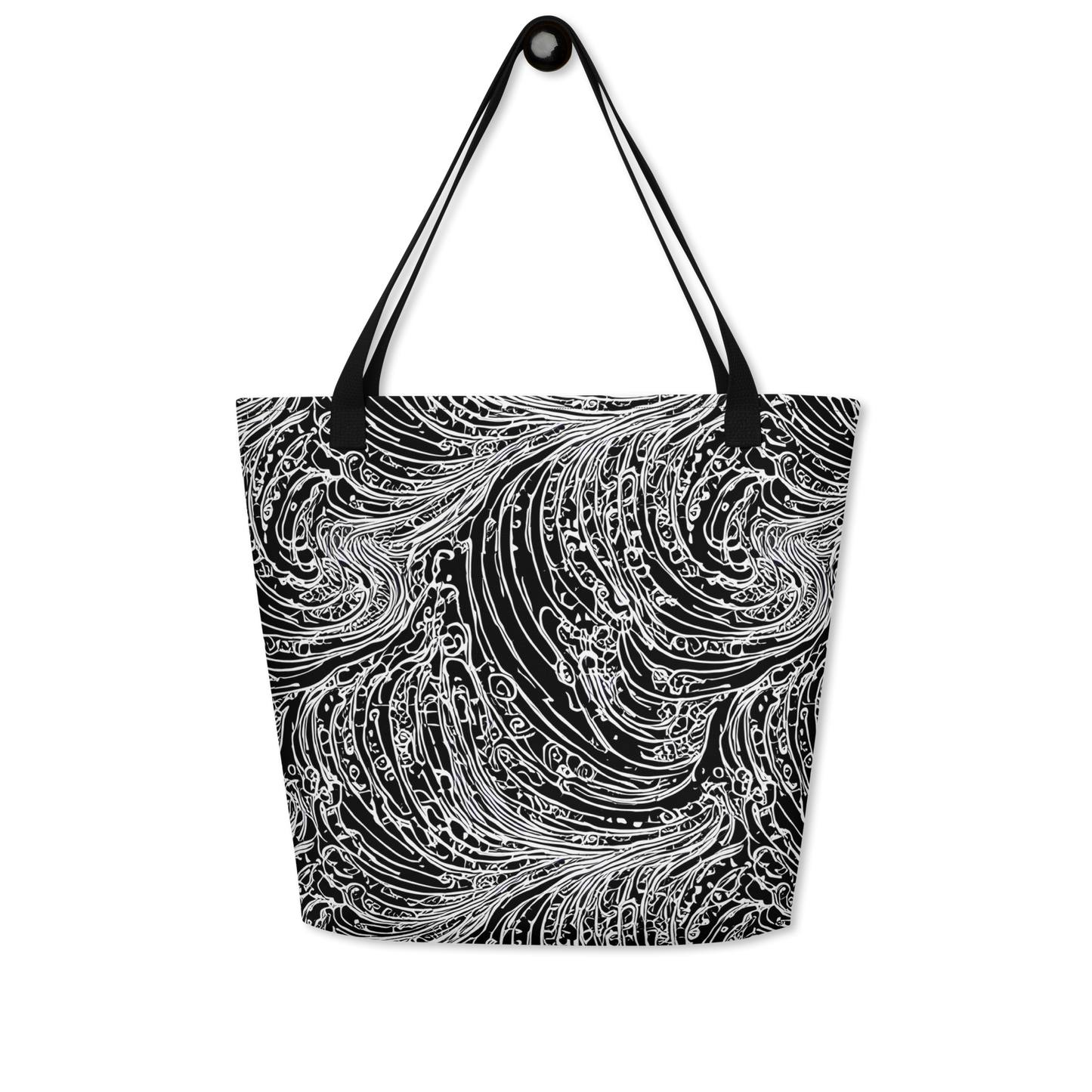 Large Tote Bag w/ Pocket - Stellar Tsunami