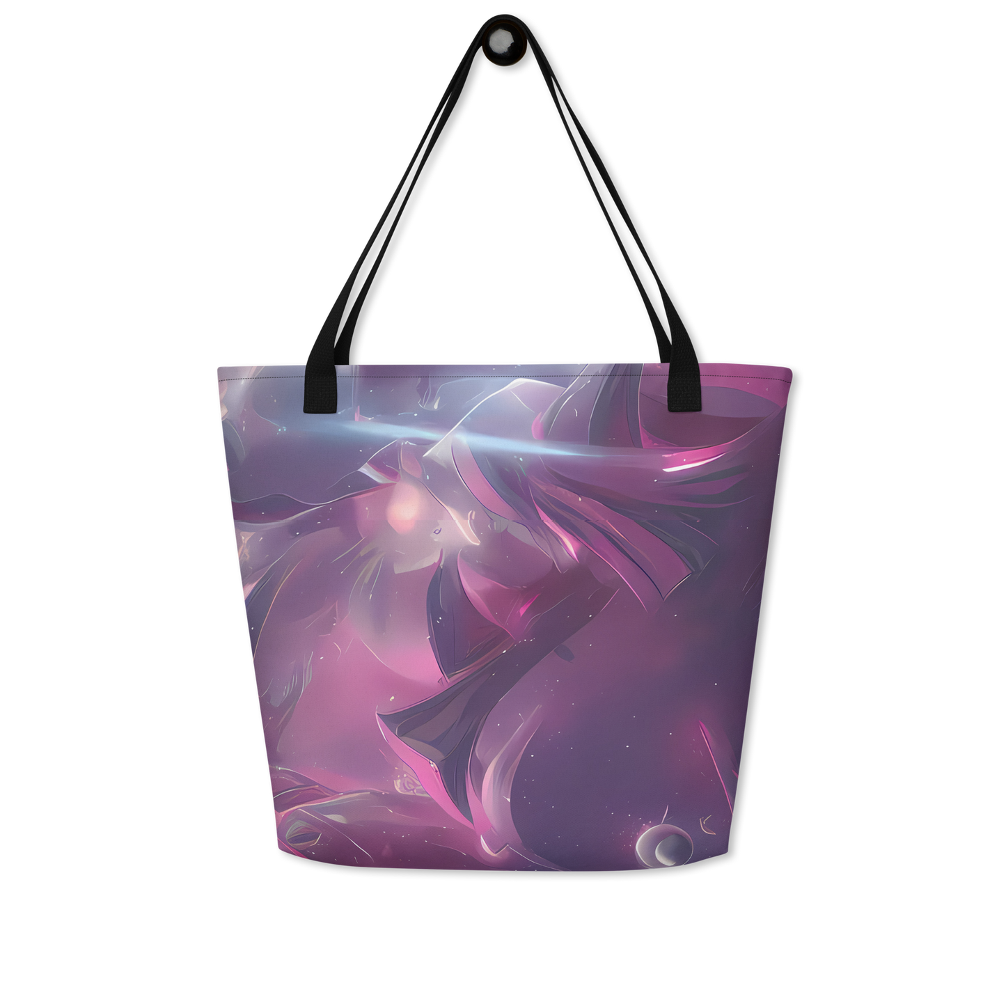 Large Tote Bag w/ Pocket - Vertex Visions