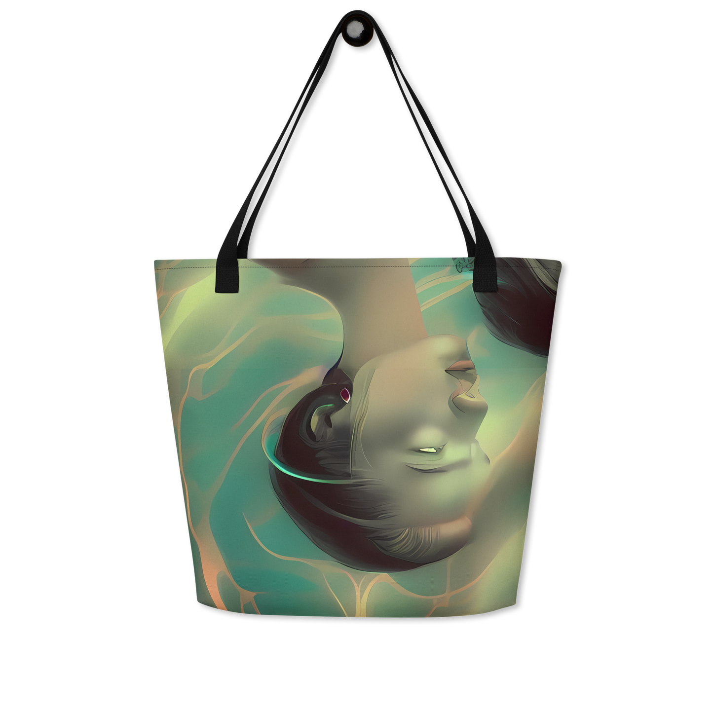Large Tote Bag w/ Pocket - Spectral Whisper