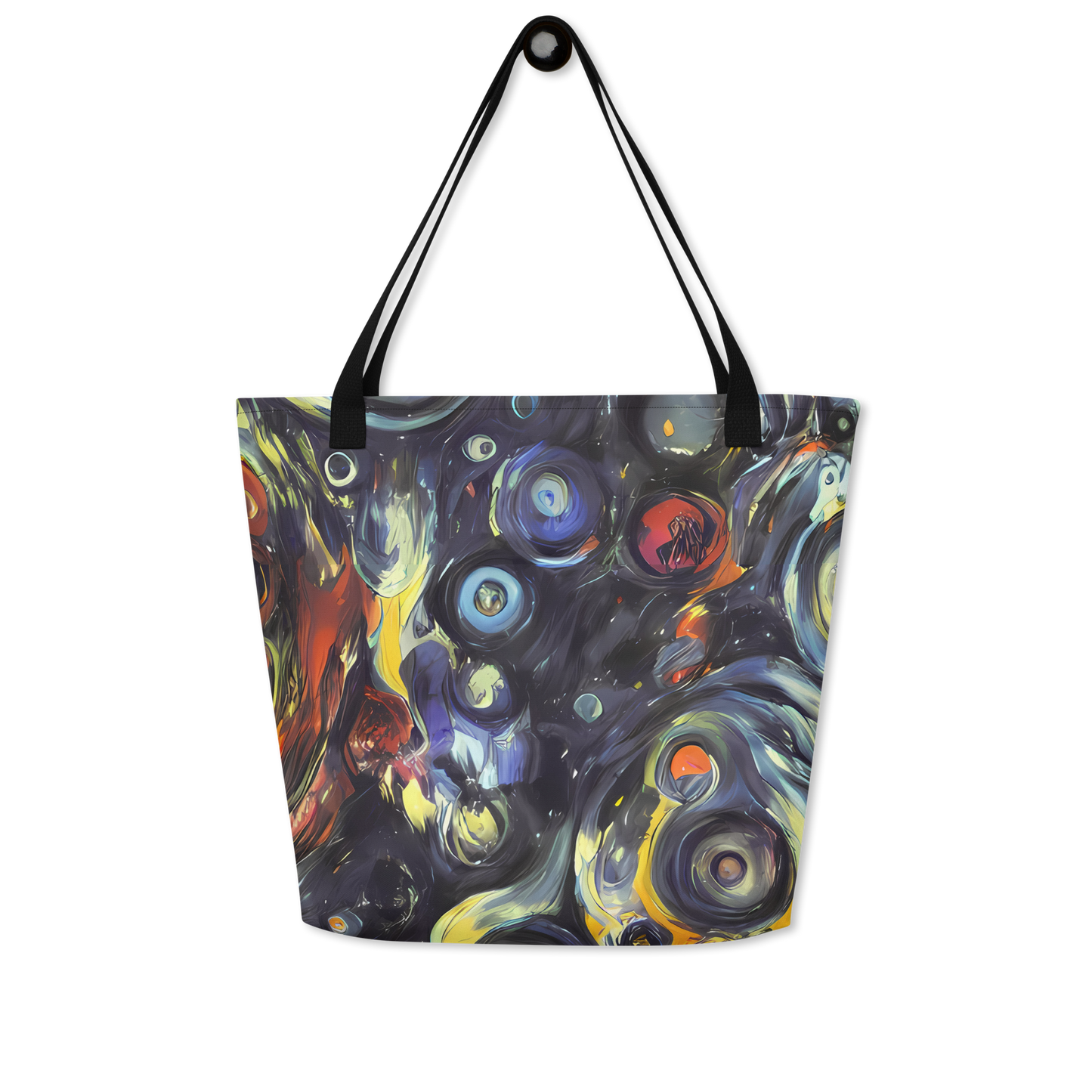 Large Tote Bag w/ Pocket - Corinthian Swirl