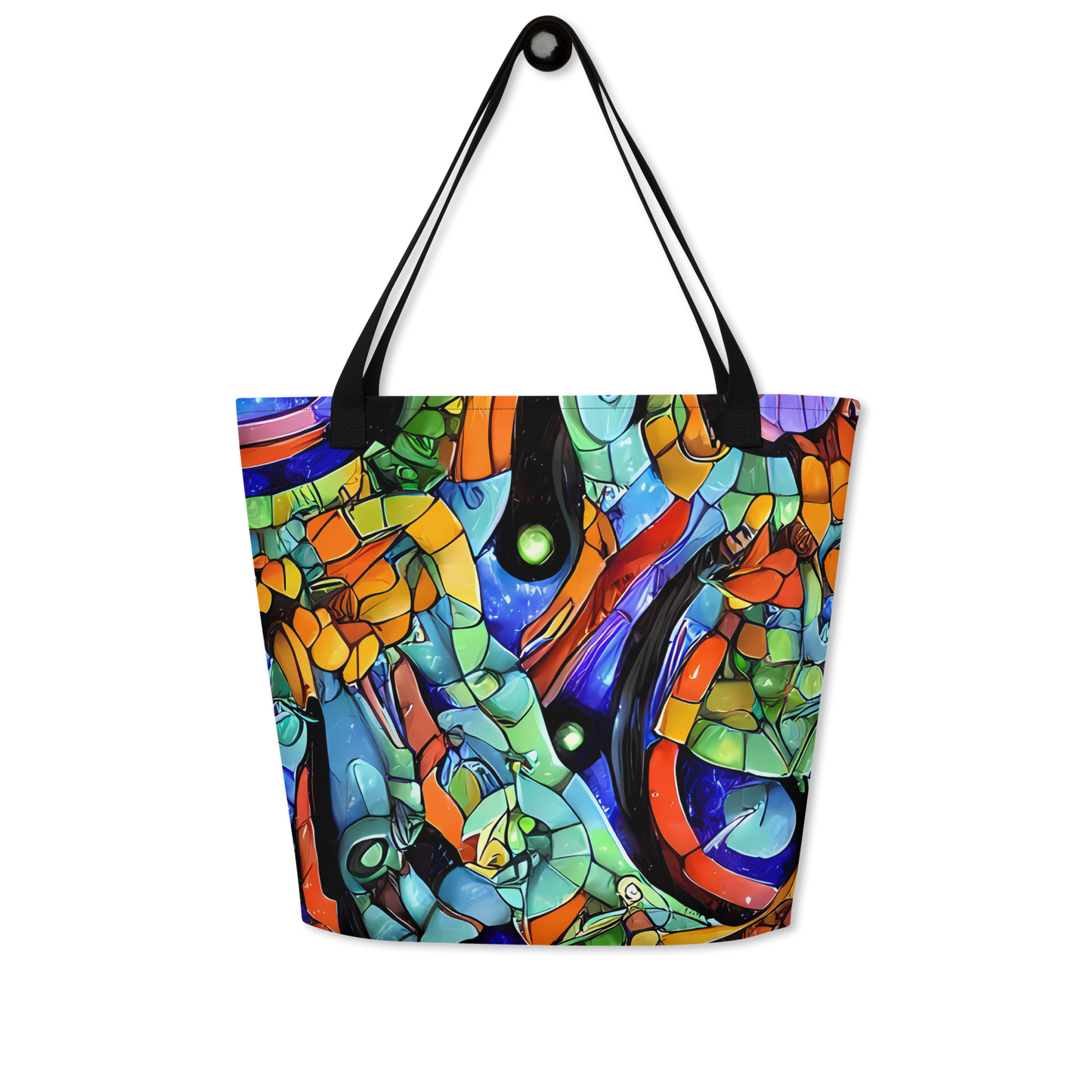 Large Tote Bag w/ Pocket - Cascade Muralista