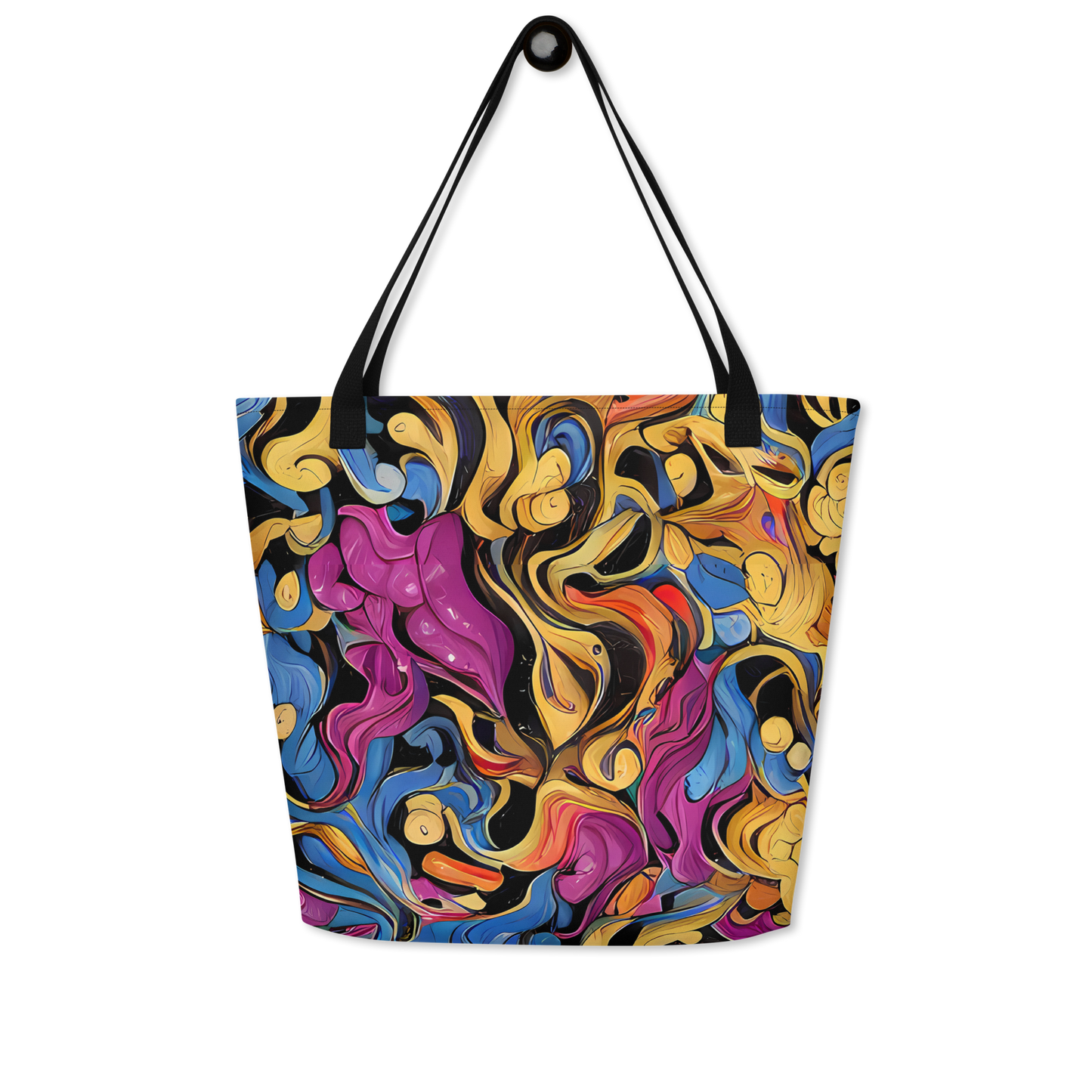 Large Tote Bag w/ Pocket - Bosschaert Whorls