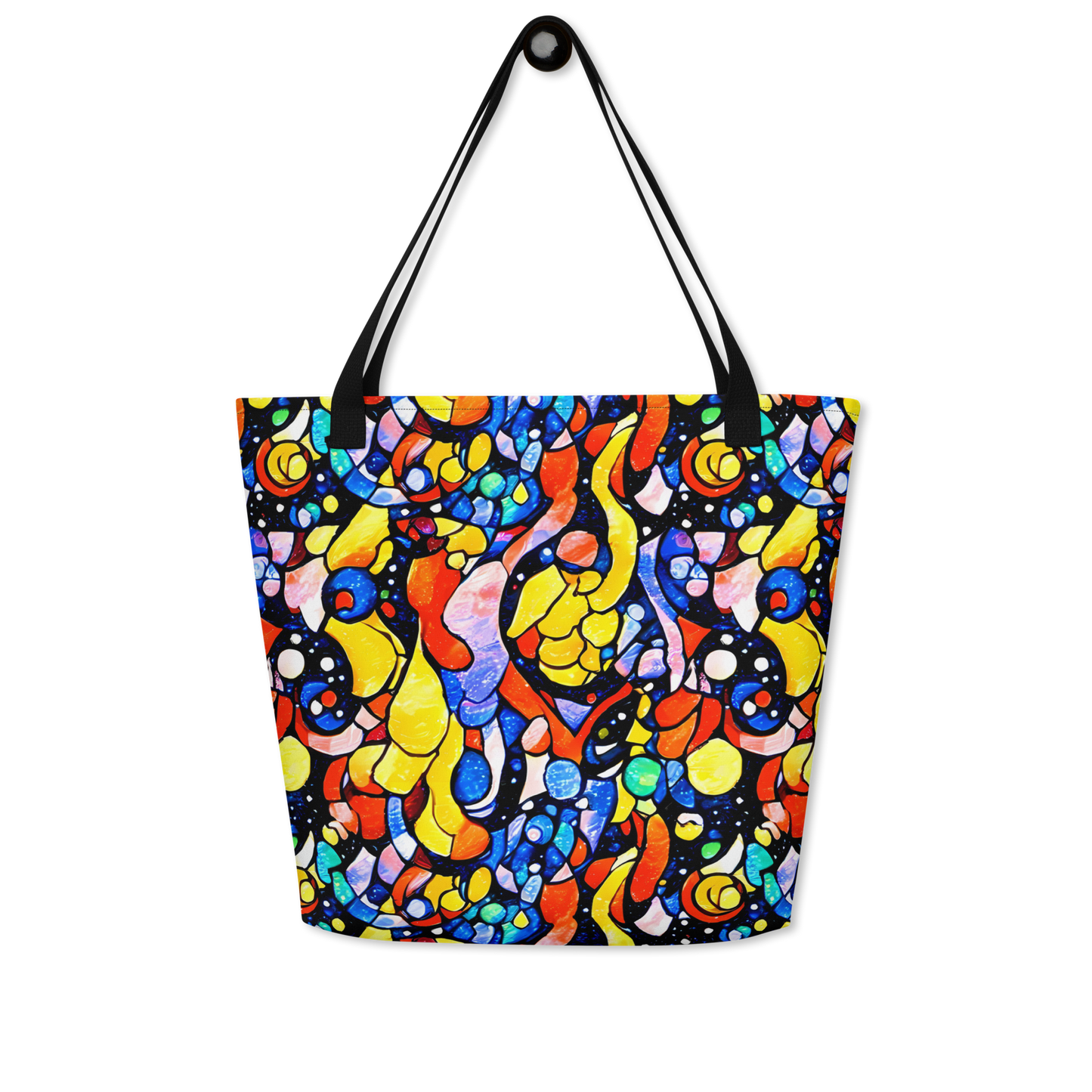 Large Tote Bag w/ Pocket - Supernova Symphony
