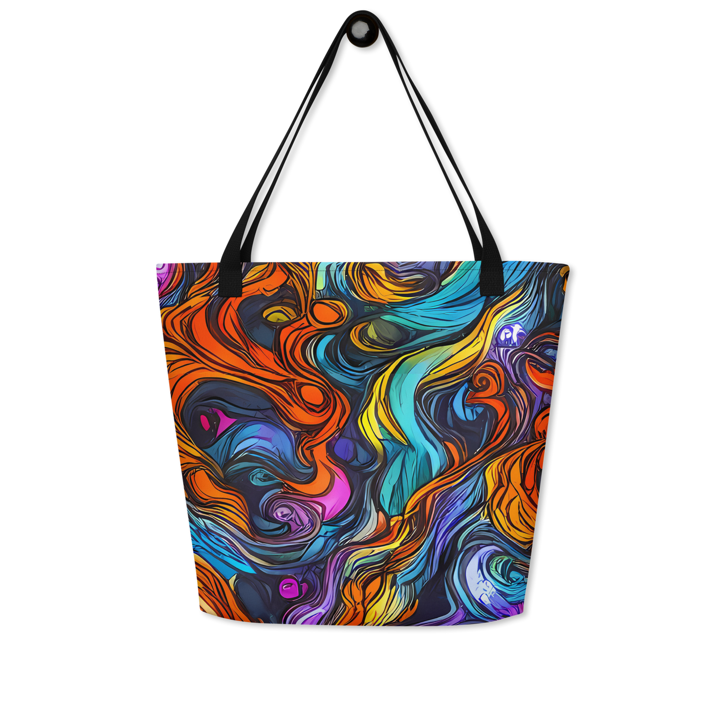 Large Tote Bag w/ Pocket - Guiard's Whirl