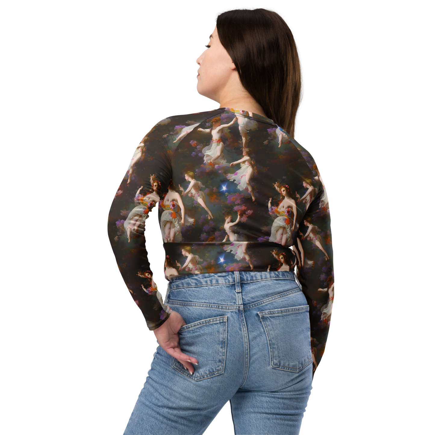 Long Sleeve Crop Top - Winterhalter Whimsy