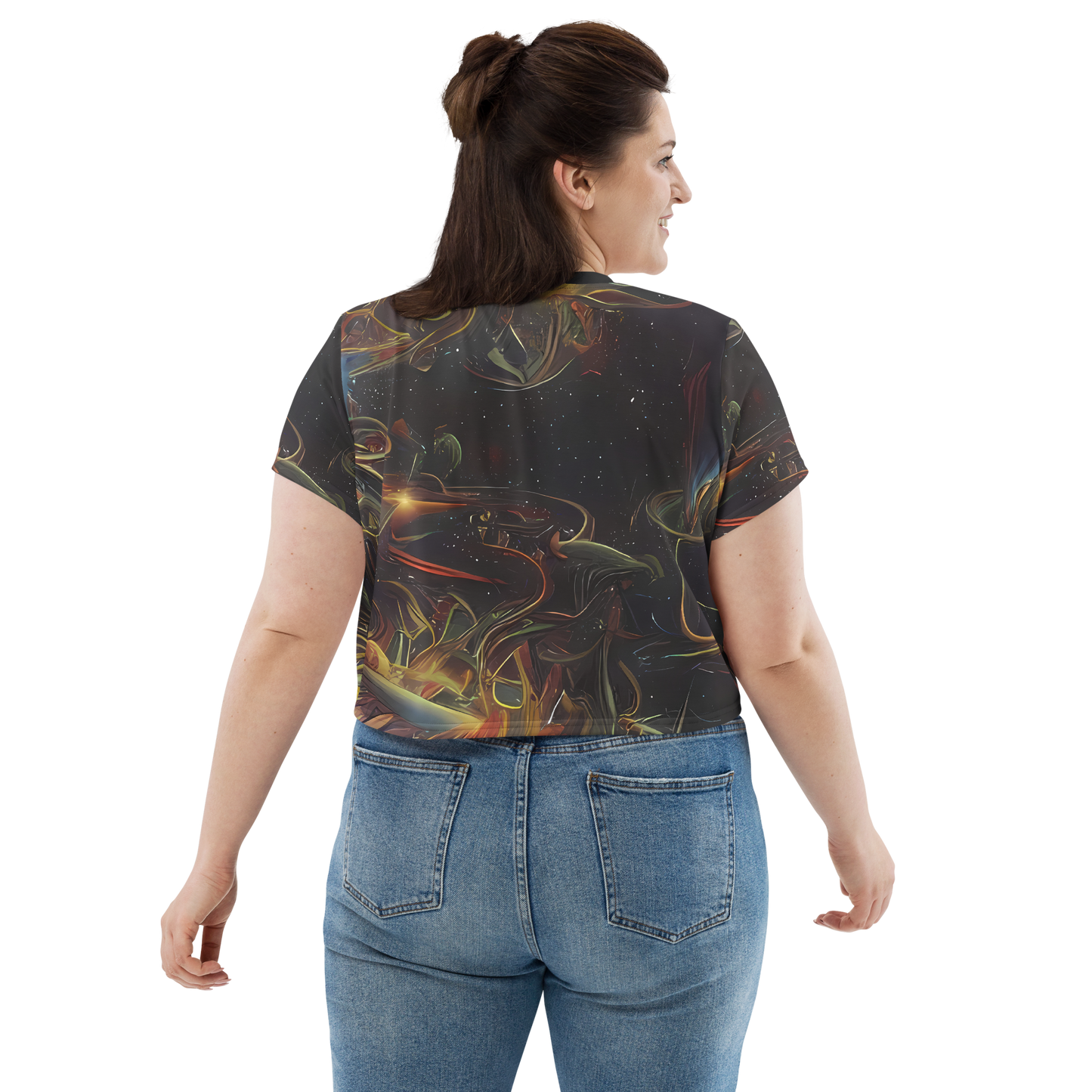 Women's Crop Tee - Galactic Swirl