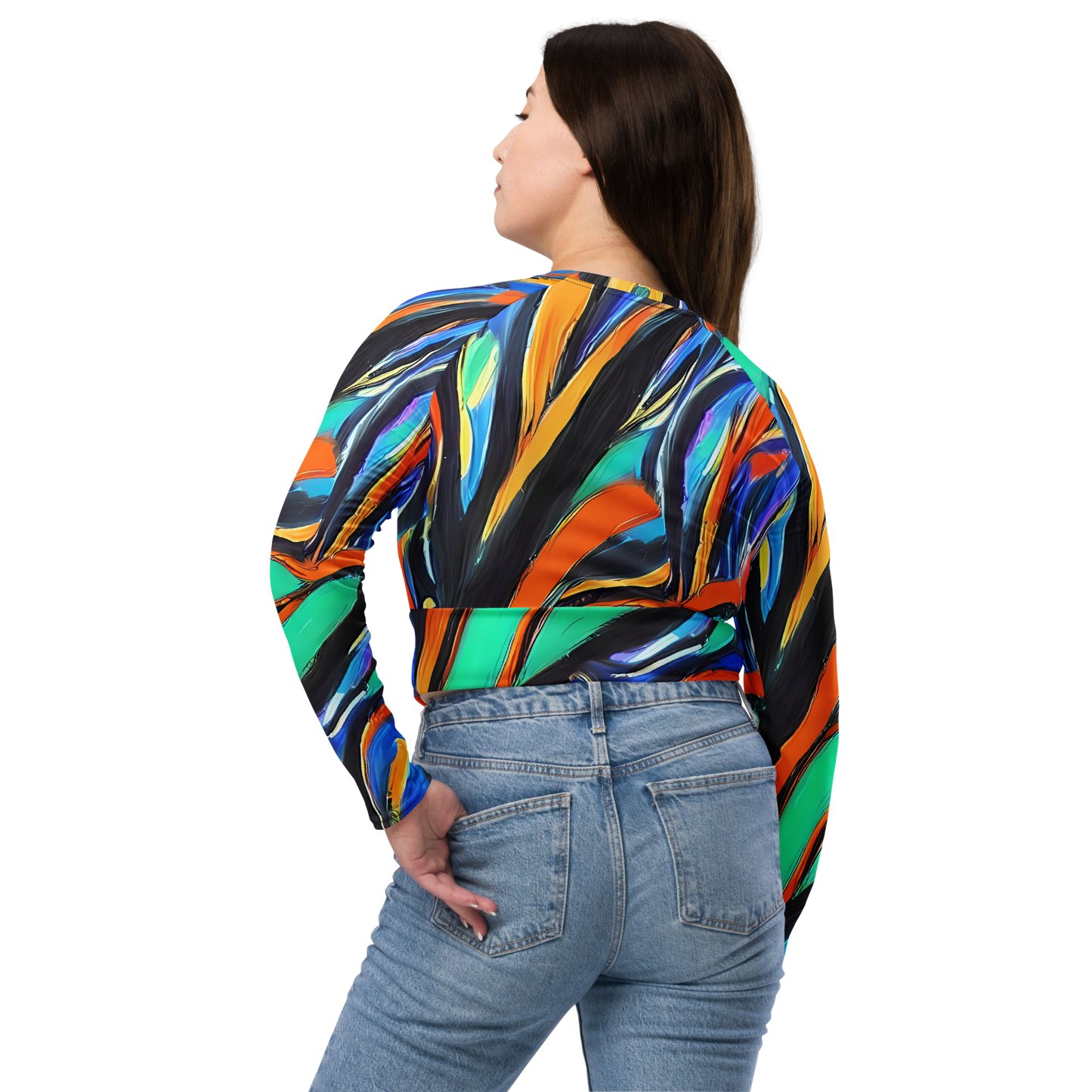 Long Sleeve Crop Top - Carr's Whirl