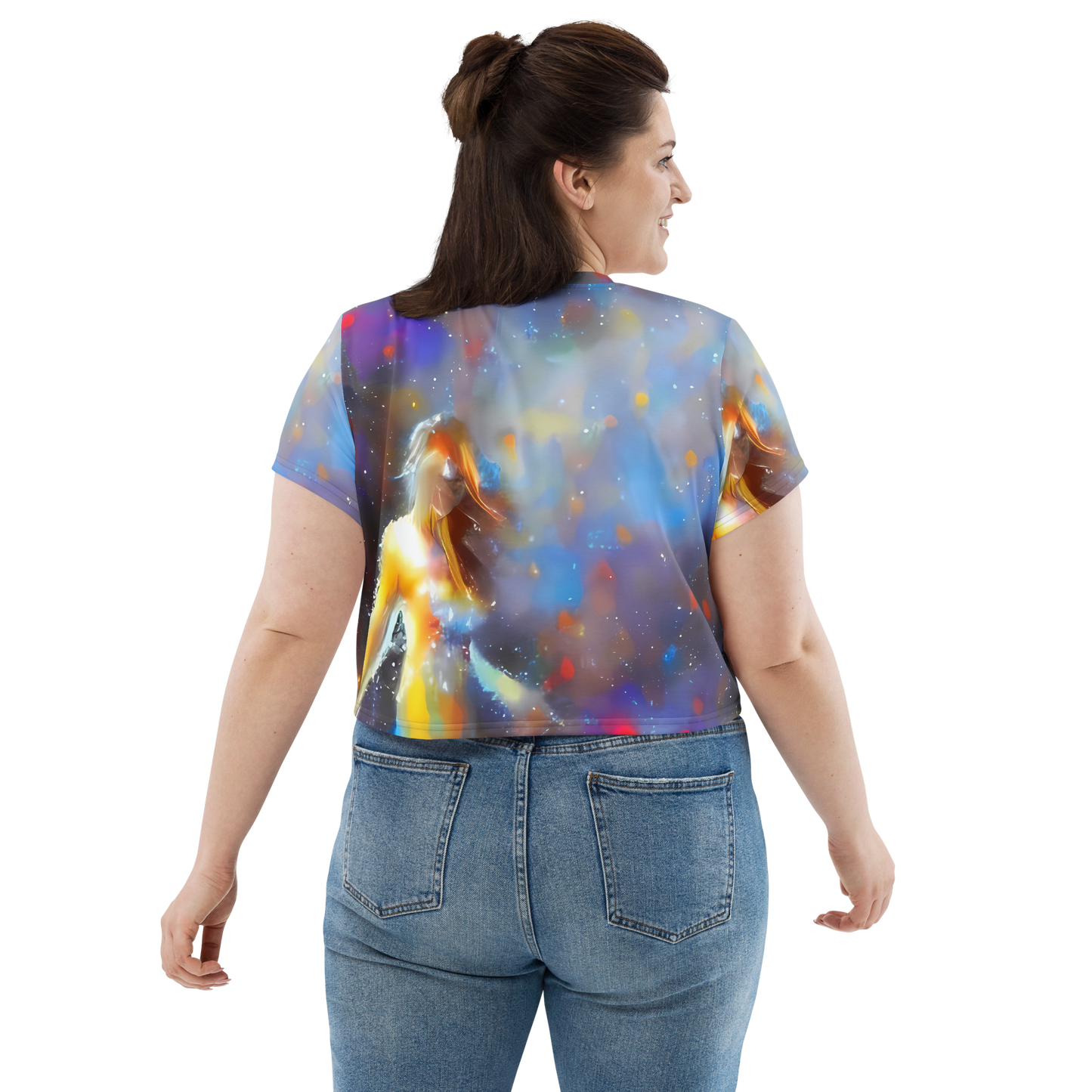 Women's Crop Tee - Impressionist Drift