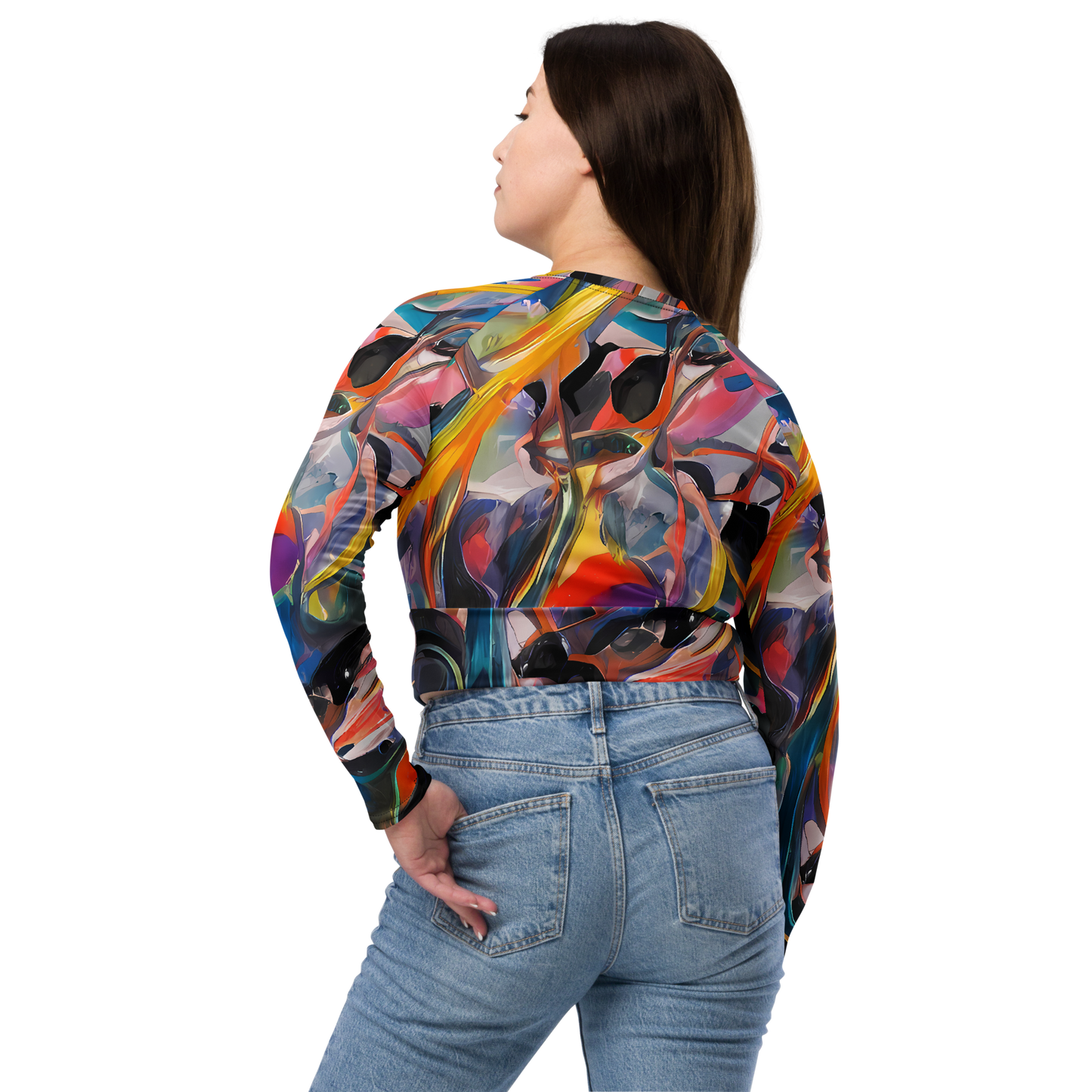 Long Sleeve Crop Top - Brazen Rhapsody