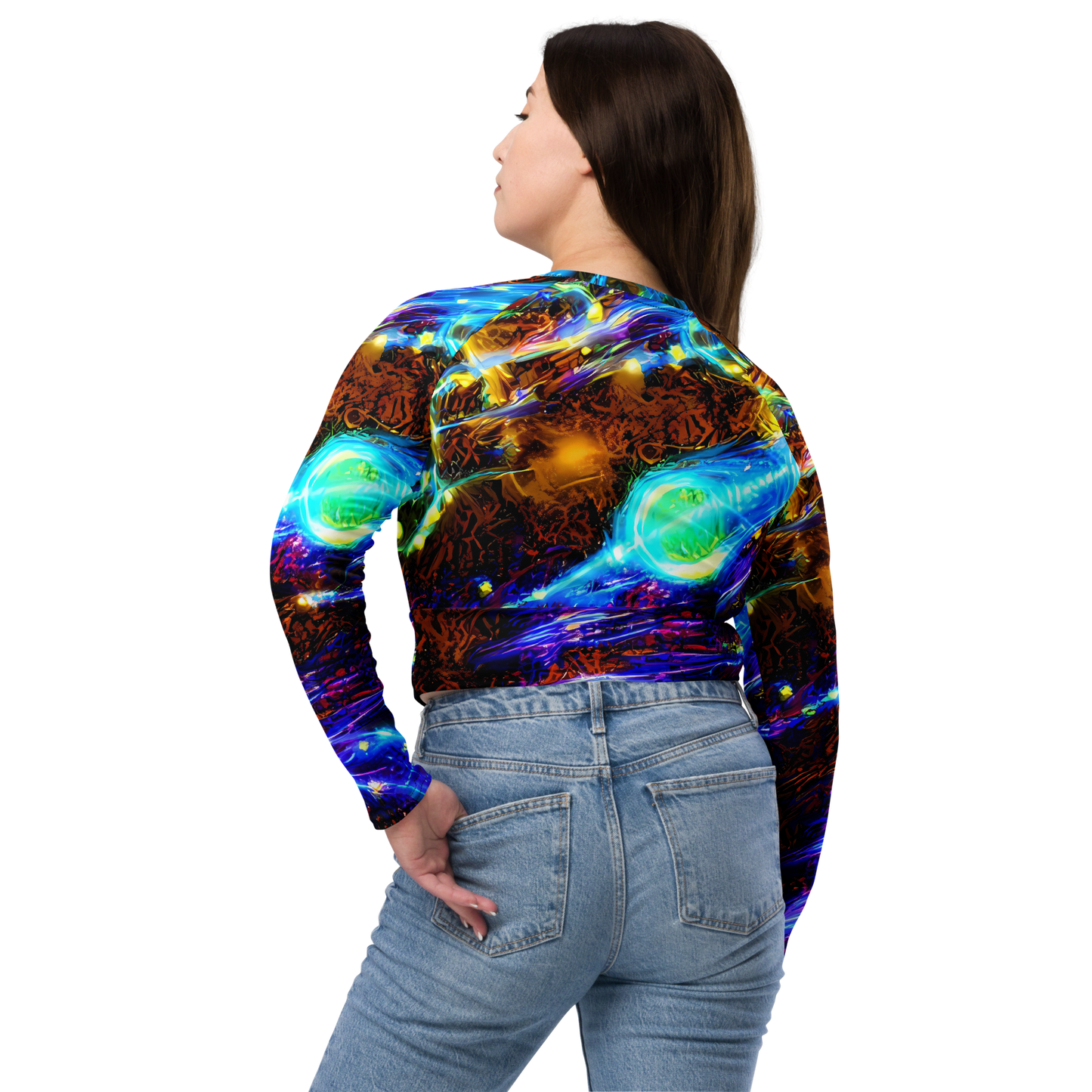 Long Sleeve Crop Top - Neon Füssli