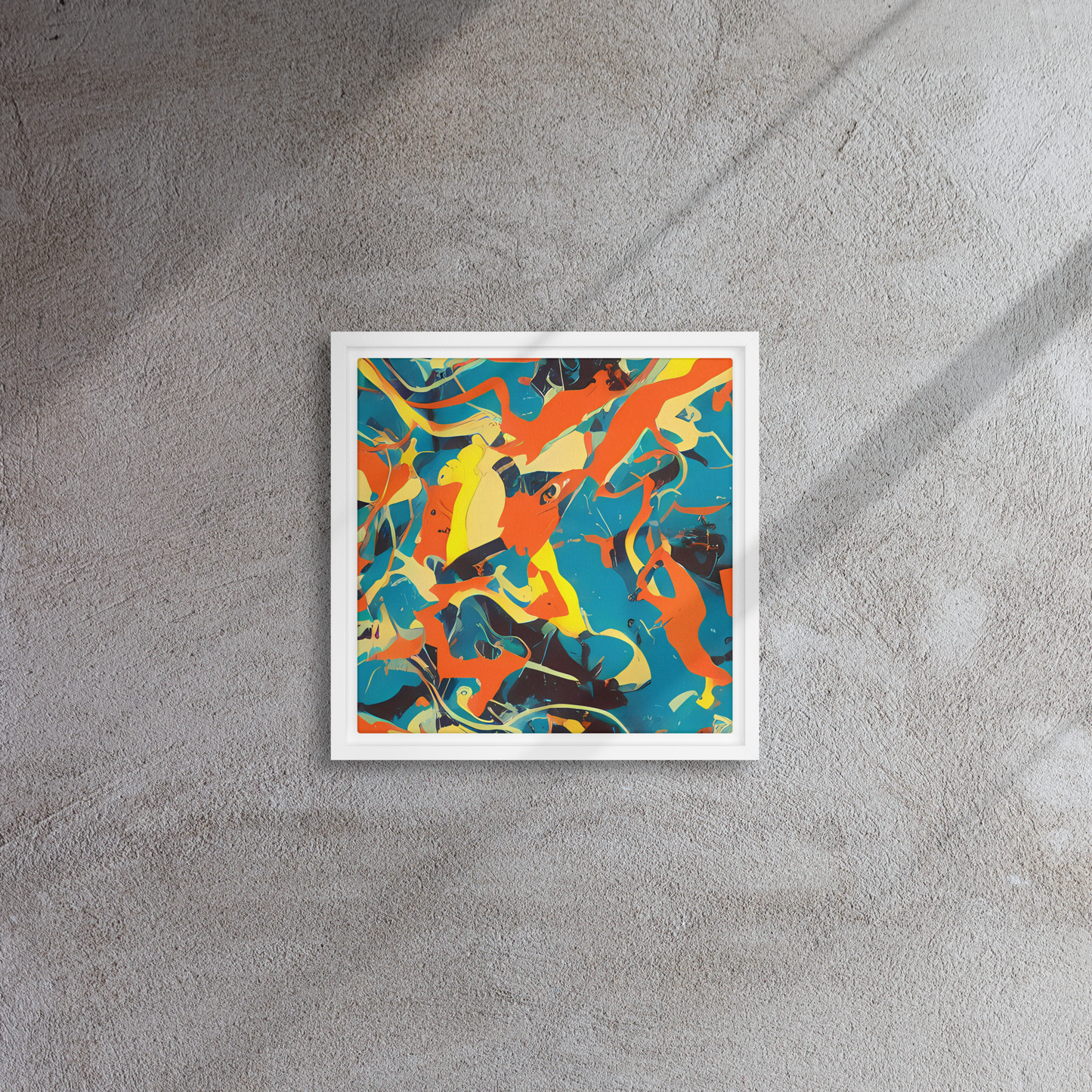 Framed Canvas - Abstract Tango