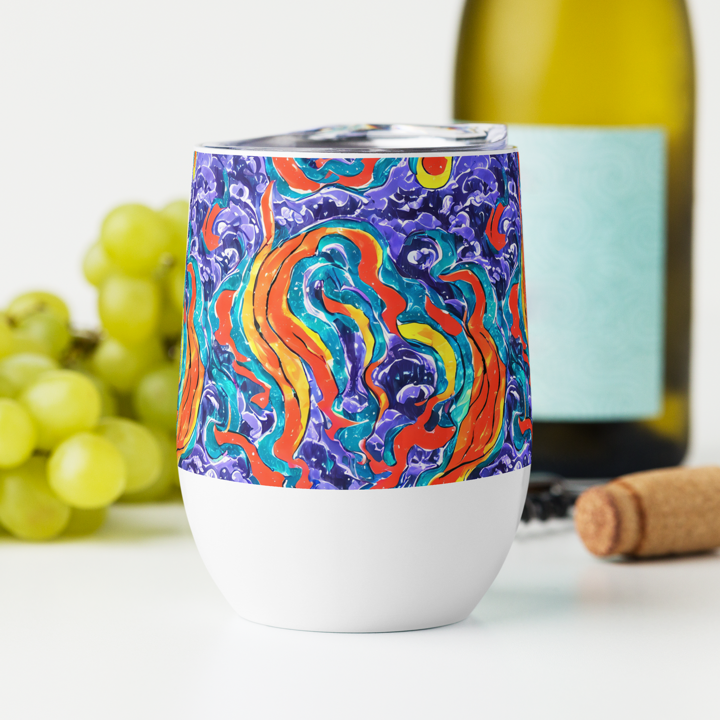 Wine Tumbler - Galactic Waves