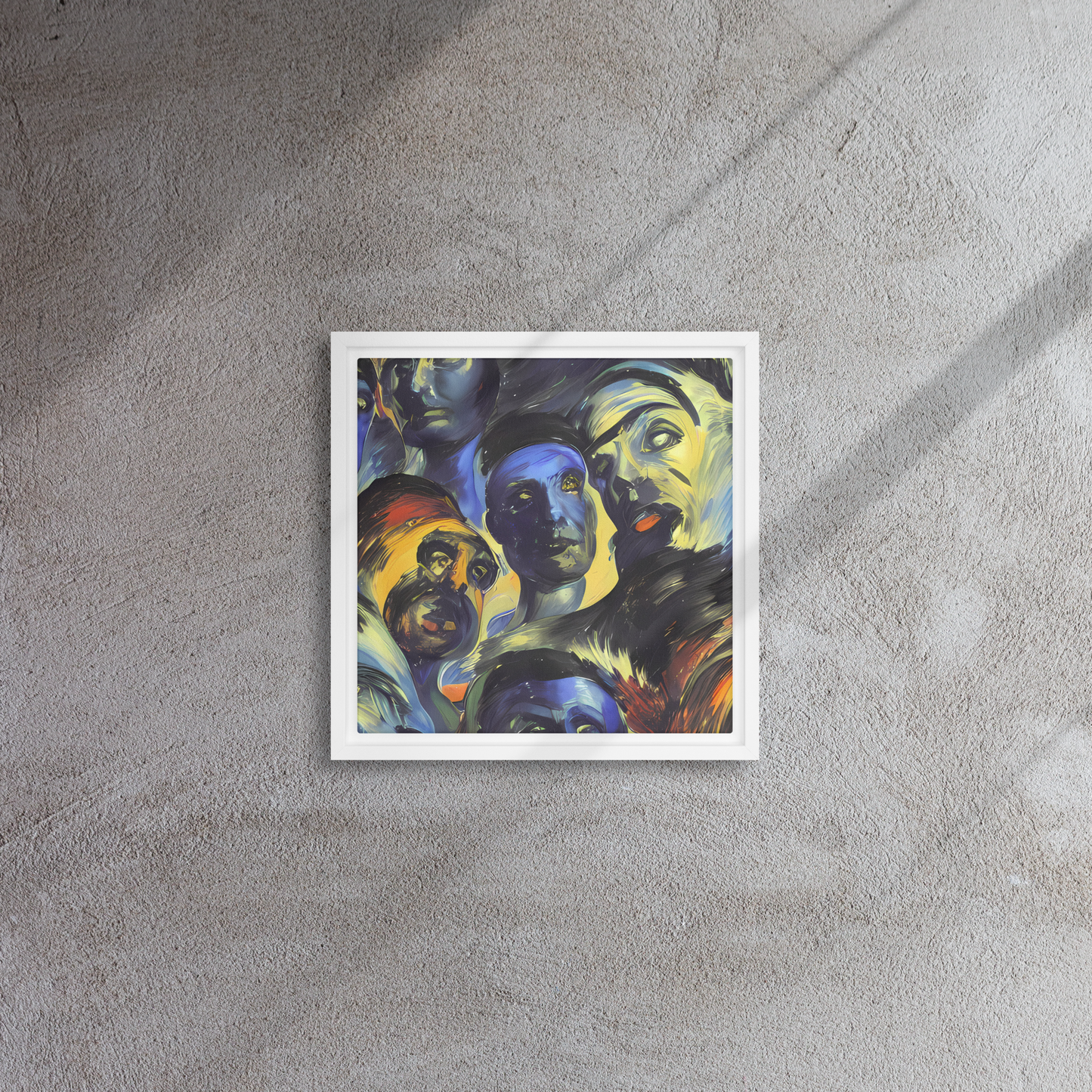 Framed Canvas - Cosmic Visages