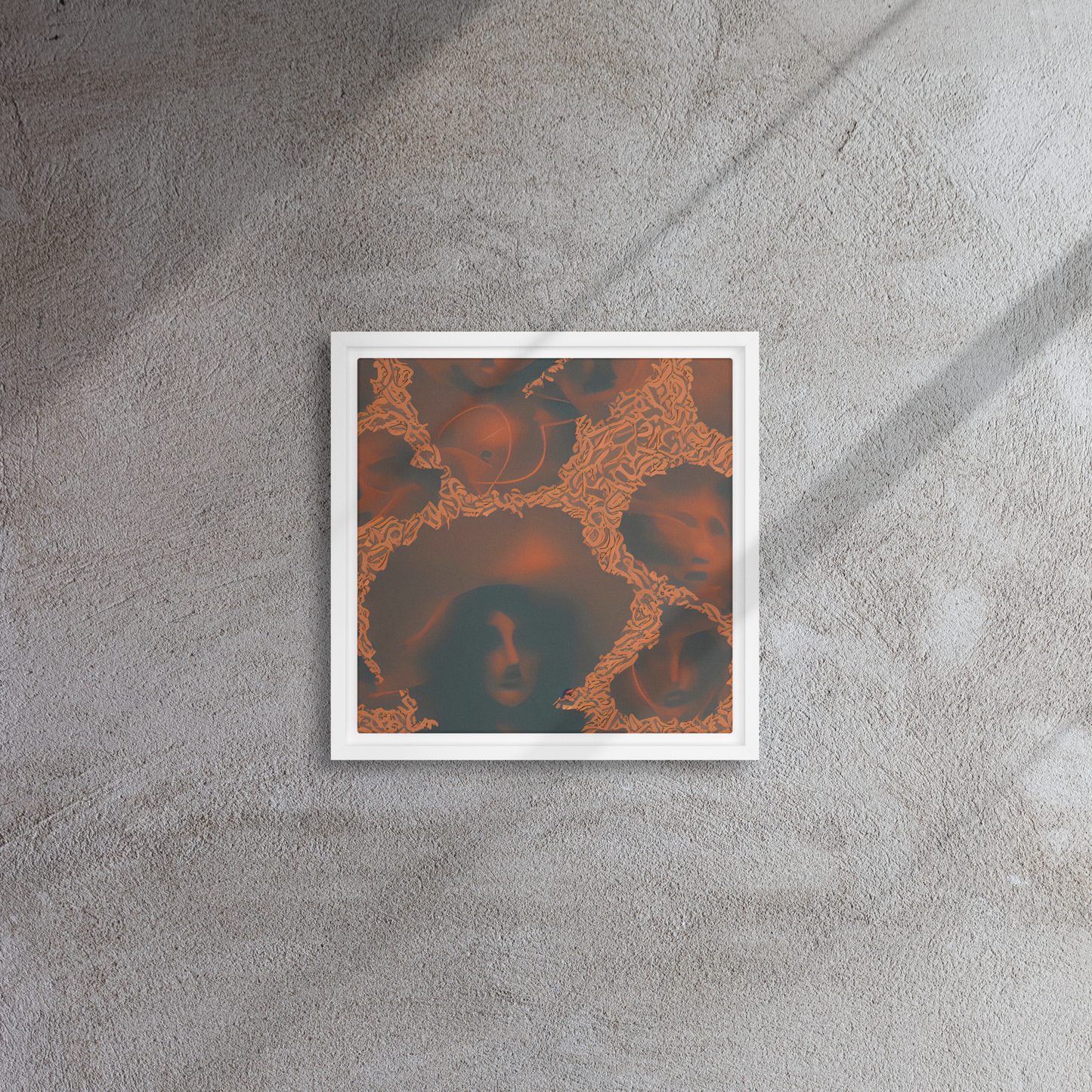 Framed Canvas - Chimeric Visage