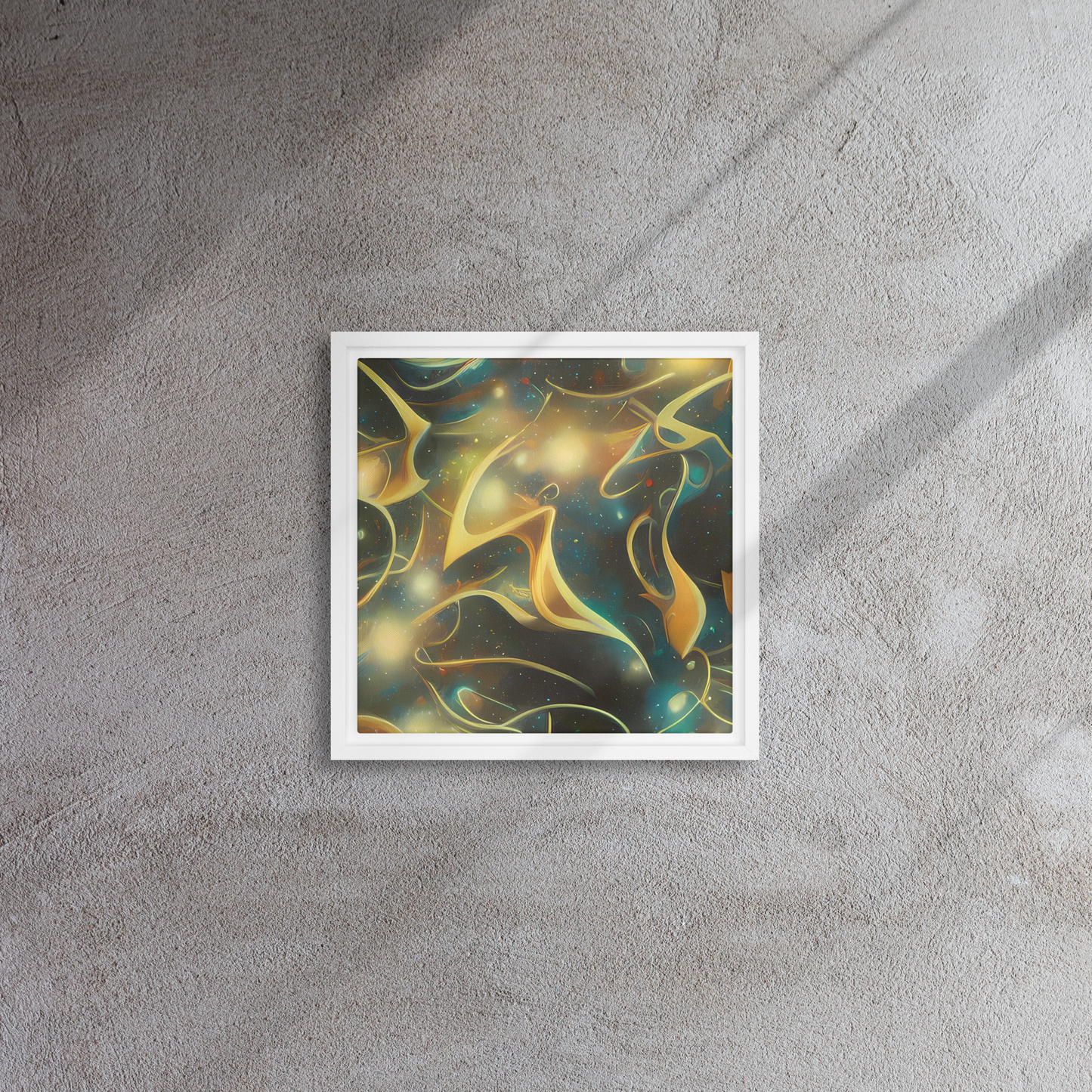 Framed Canvas - Whispering Galaxies