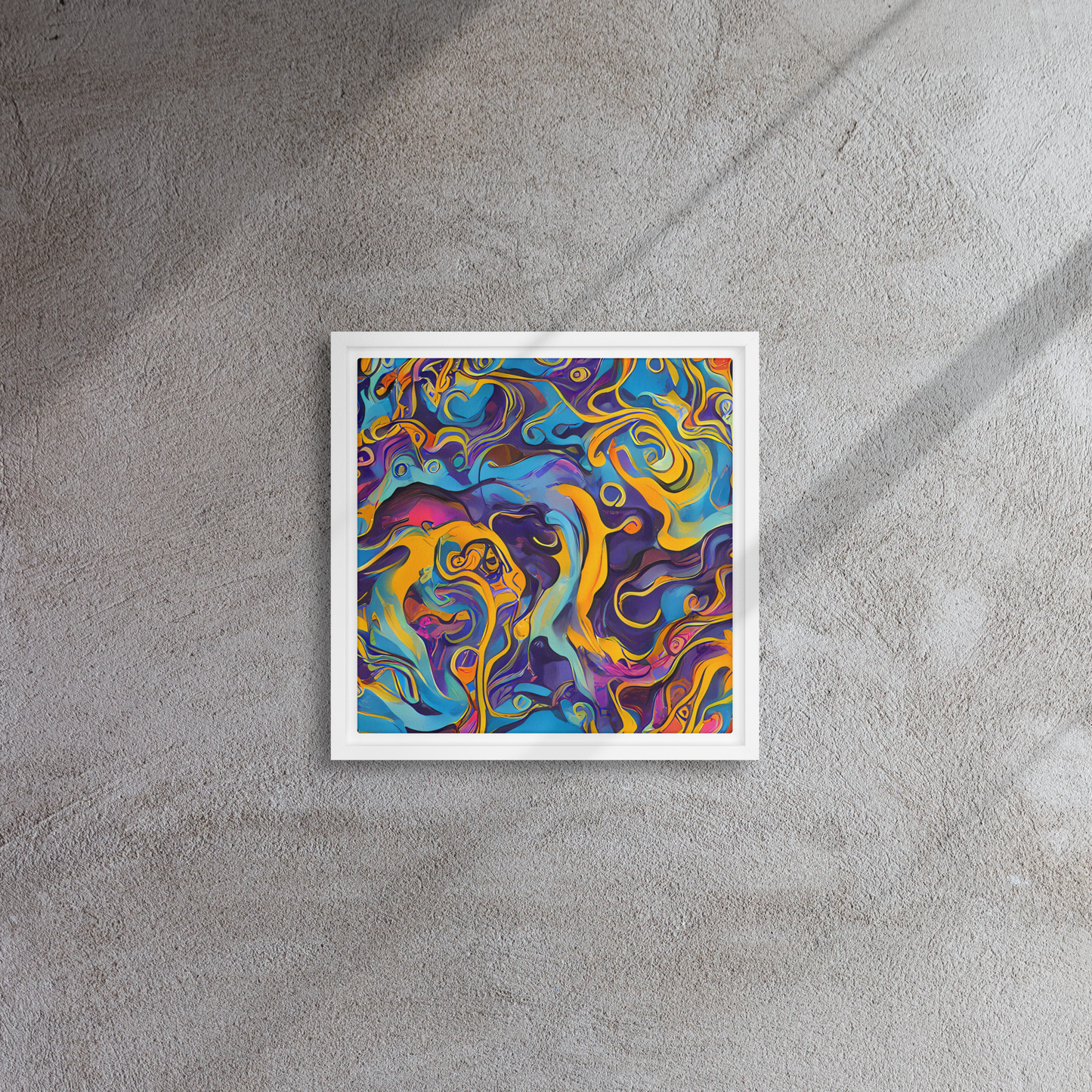 Framed Canvas - Cecily's Whorl