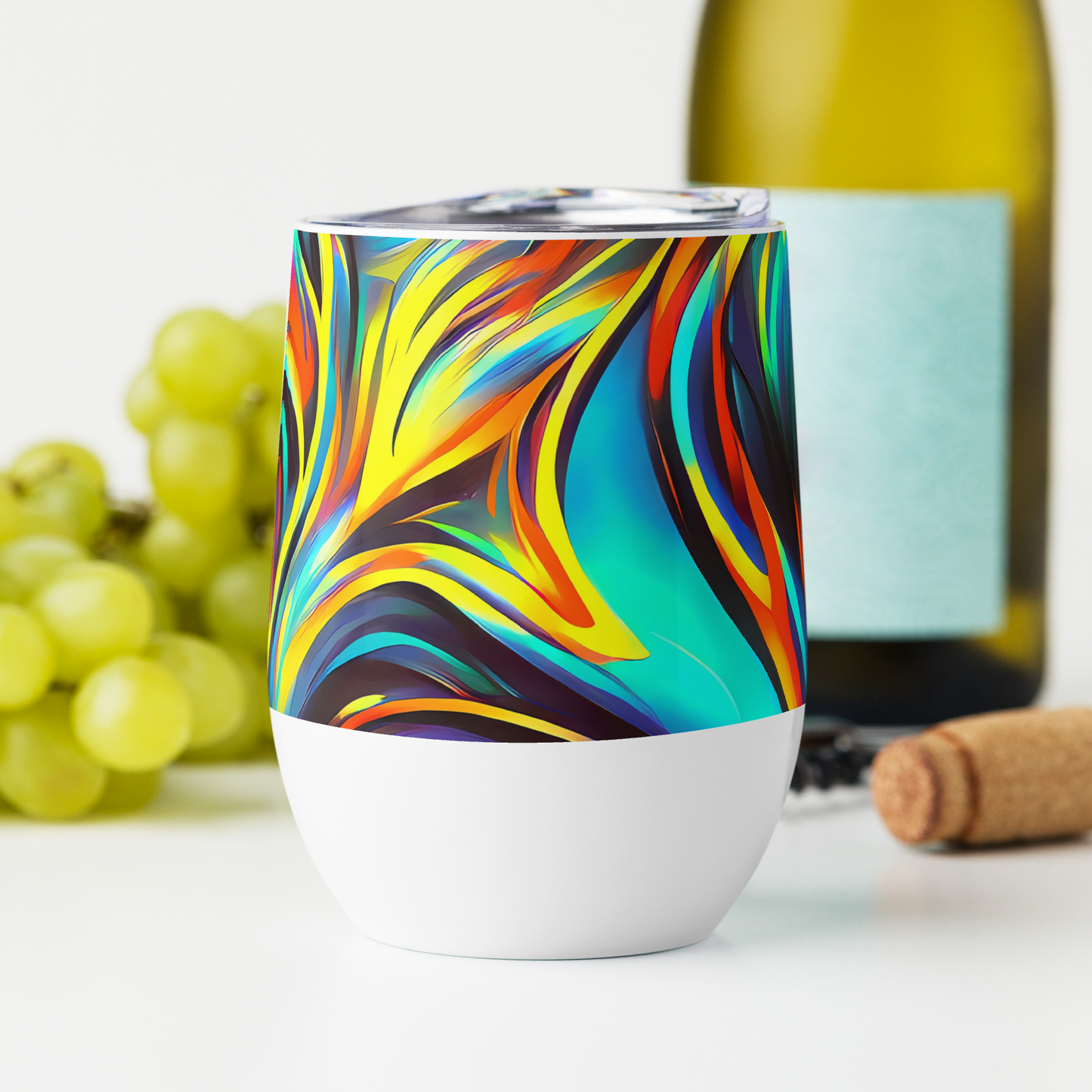 Wine Tumbler - Cyber Surge