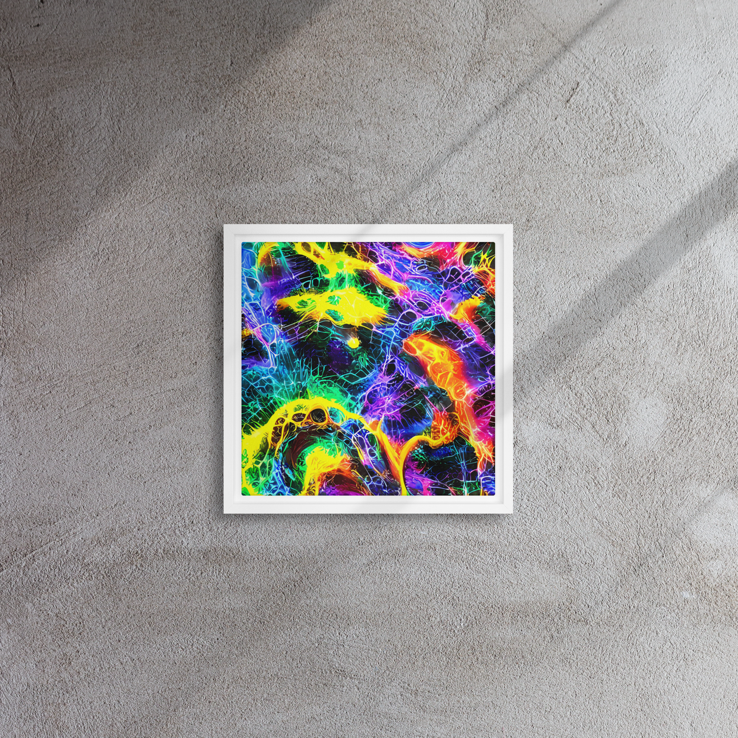 Framed Canvas - Vivid Veil