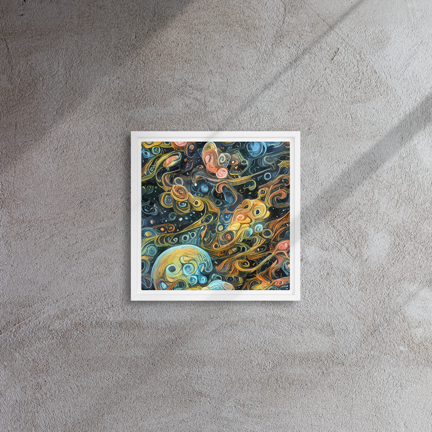 Framed Canvas - Wild Cosmos