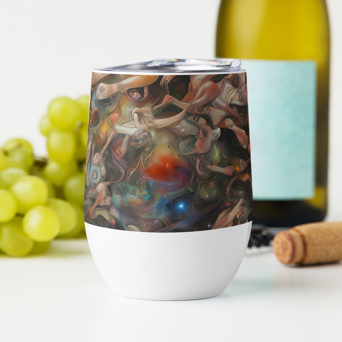 Wine Tumbler - Copper Swirl